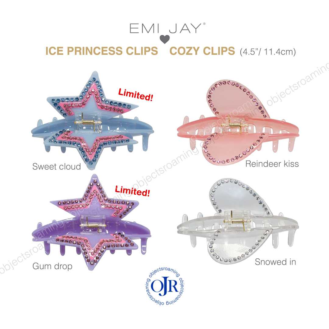 𝗣𝗿𝗲𝗼𝗿𝗱𝗲𝗿 | Emi Jay clip 4.5นิ้ว size XL ทุกรุ่น Cozy—Ice princess—Maripoza