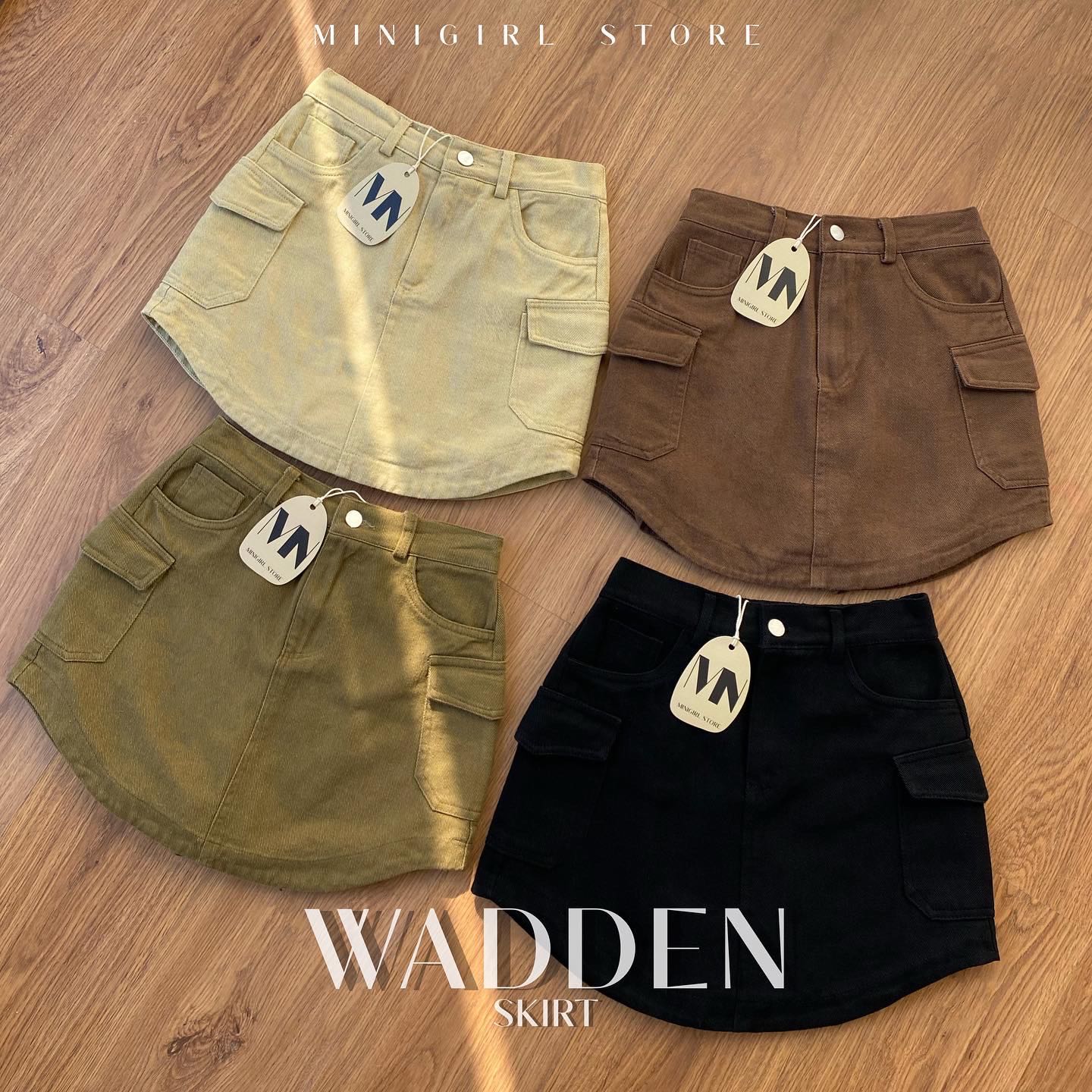WEDDEN SKIRT กระโปรงยีนส์ ด้านในเป็นกางเกง