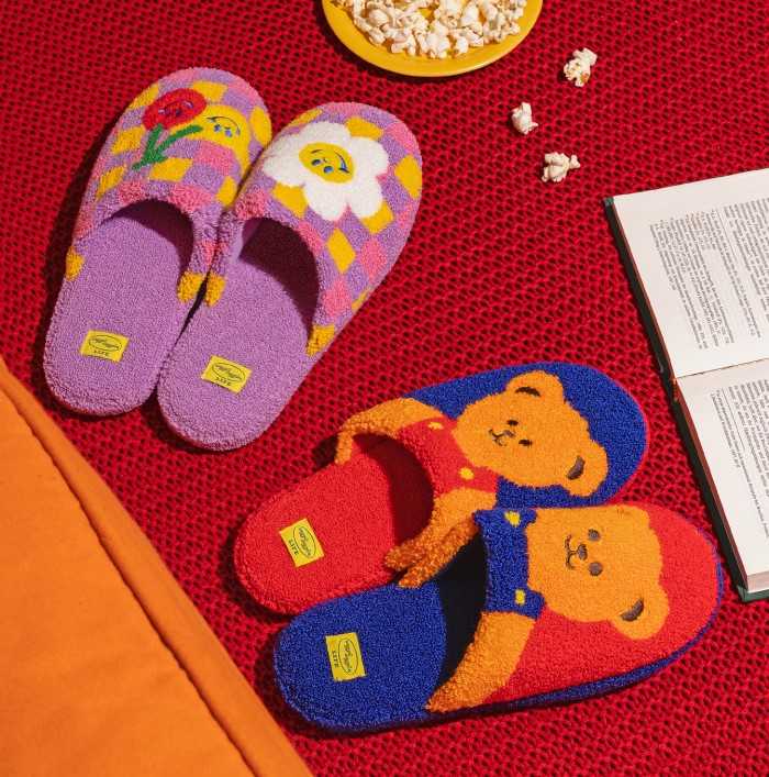 ( พร้อมส่ง ) Wiggle Wiggle Terry Home Slipper รองเท้าเดินในบ้าน
