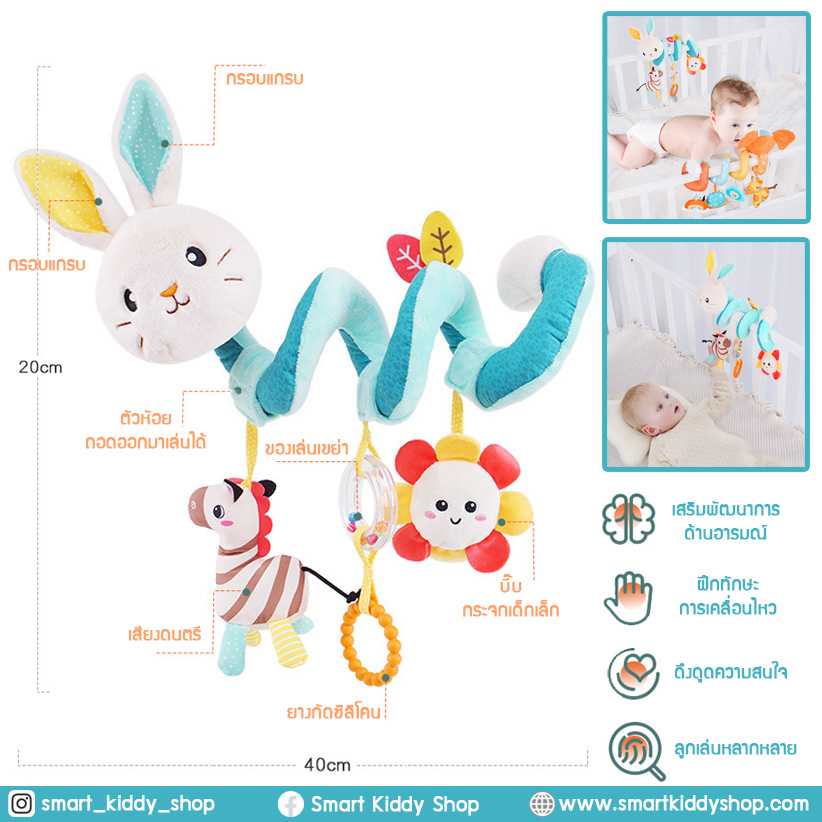 โมบายพันขอบเตียง เปล รถเข็น คาร์ซีท : Rabbit