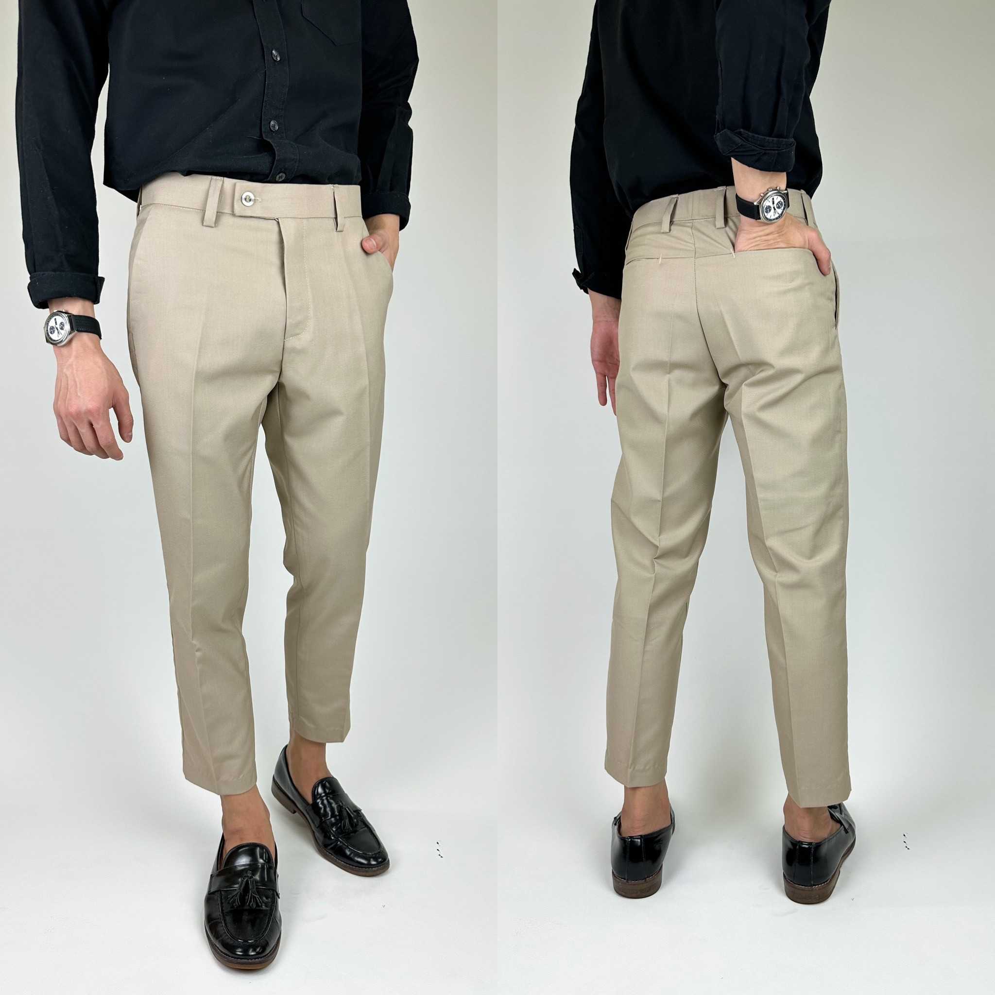 กางเกงผู้ชาย Signature pants สีวนิลา