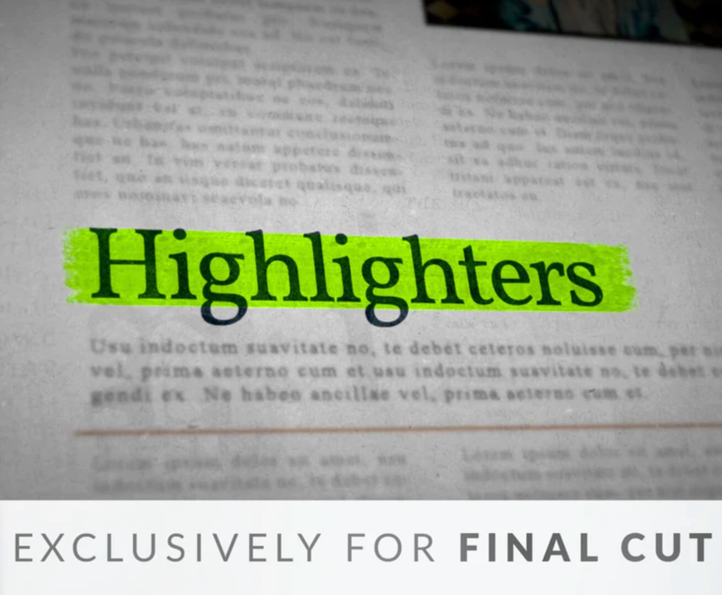 Highlighters for FCPX