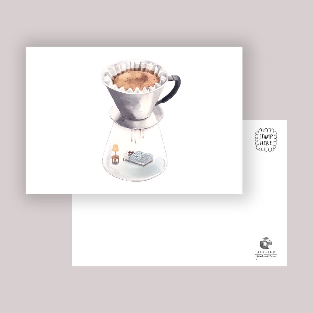 Drip Coffee Morning Call - postcard