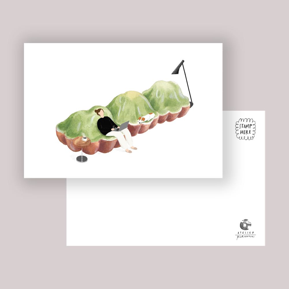 Sweet Green Thing - Postcard