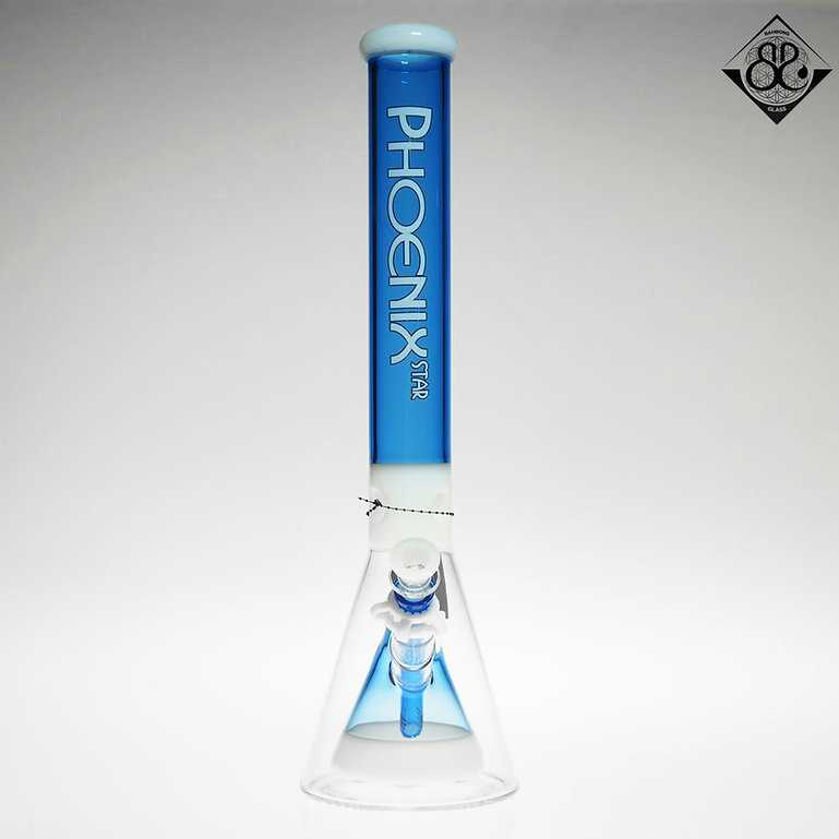 18Inches PHX Milky Blue Beaker