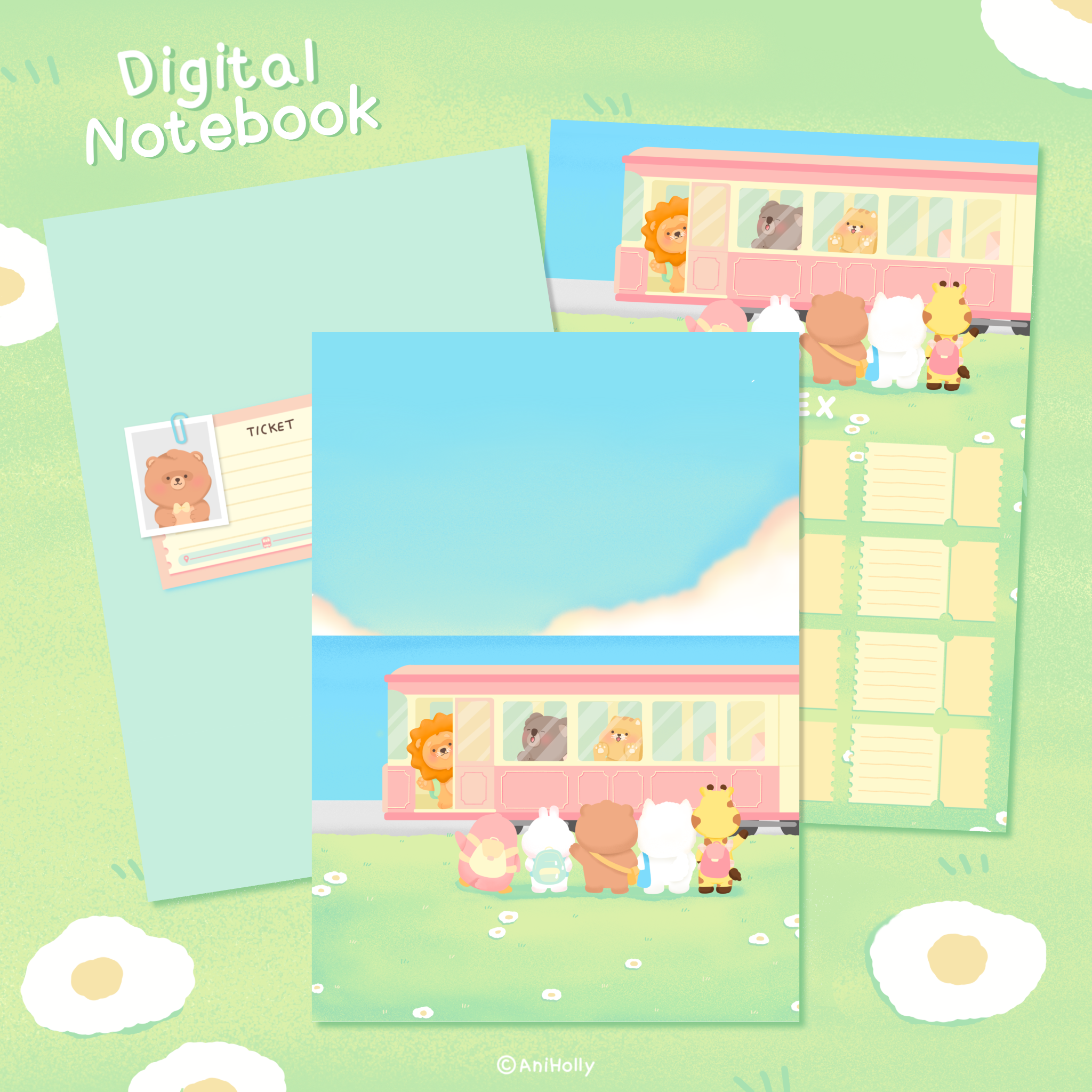Digital notebook train 