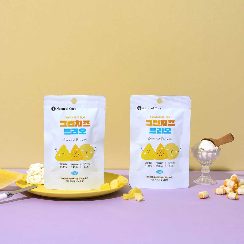Natural Core Crunchy Sweet Potato and Crunchy Cheese Trio ขนมมันหวานเเละชีสอบกรอบ