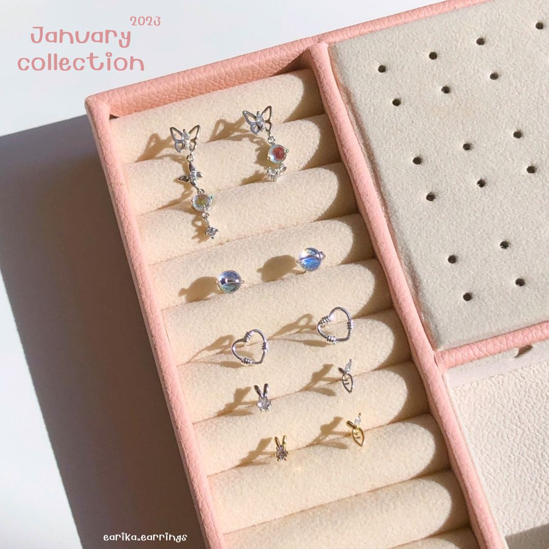 earika.earrings - ต่างหูเงินแท้ S92.5 คอลเลคชั่นต้นเดือนมกราคม 2023 (1) เหมาะสำหรับคนแพ้ง่าย