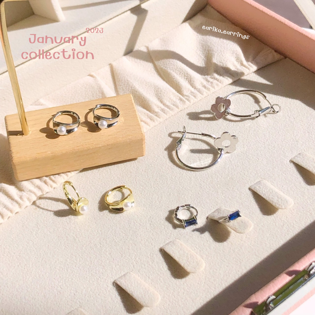 earika.earrings - ต่างหูเงินแท้ S92.5 คอลเลคชั่นต้นเดือนมกราคม 2023 (2) เหมาะสำหรับคนแพ้ง่าย
