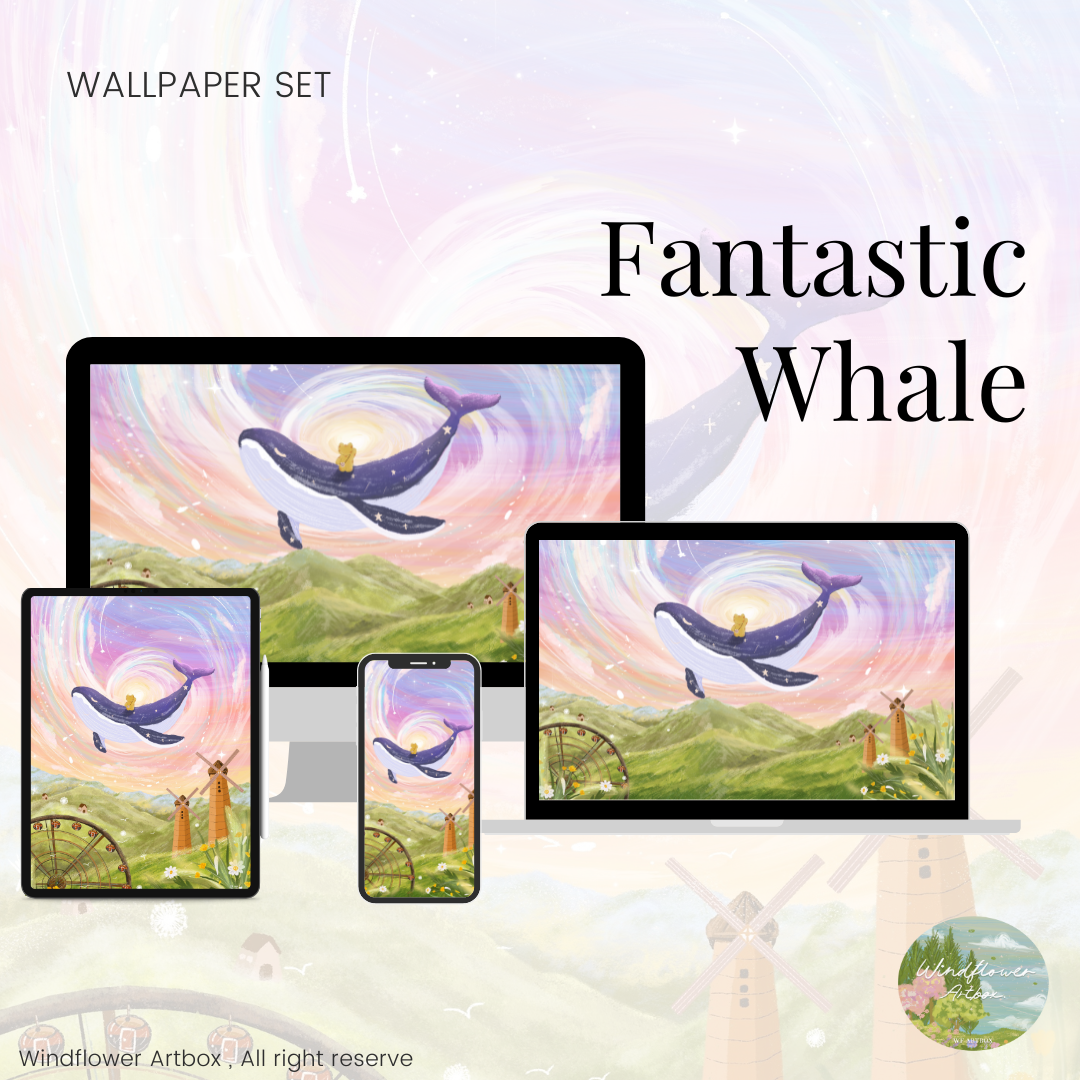 Wallpaper Set [Fantastic whale]