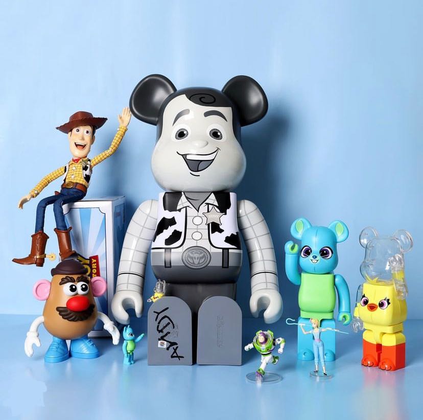 Bearbrick ToyStory Woody Bunny Ducky Be@rbrick Toy Story 400% 100%