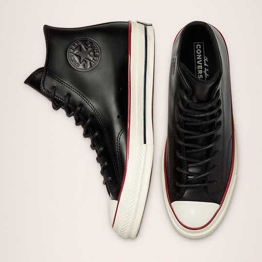 Converse Chuck 70 premium leather hi Black