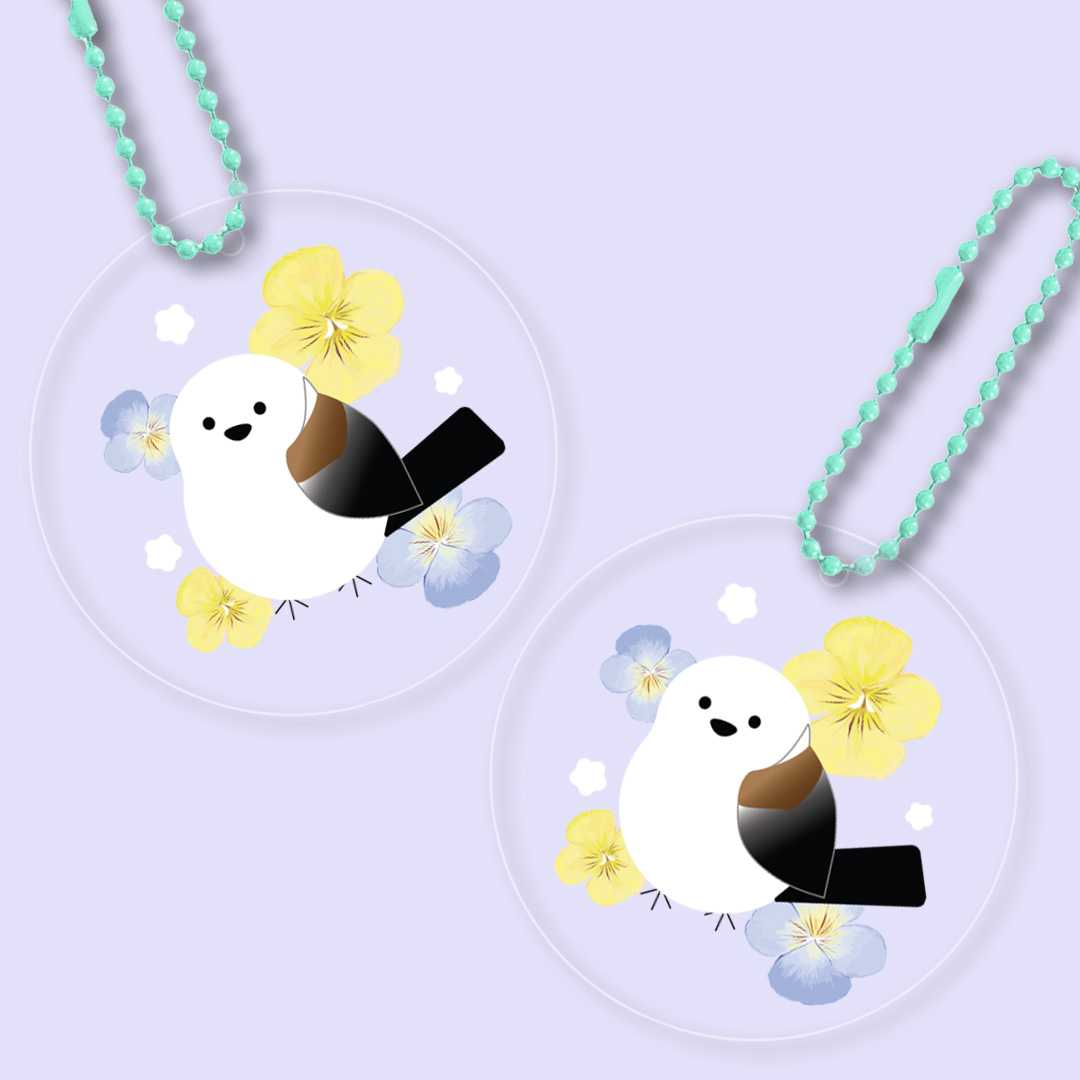 enamemo flowers blossom keychain