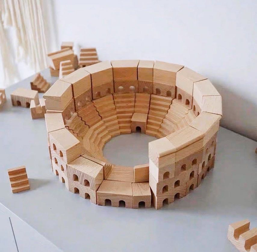 บล็อคไม้ The Roman Colosseum