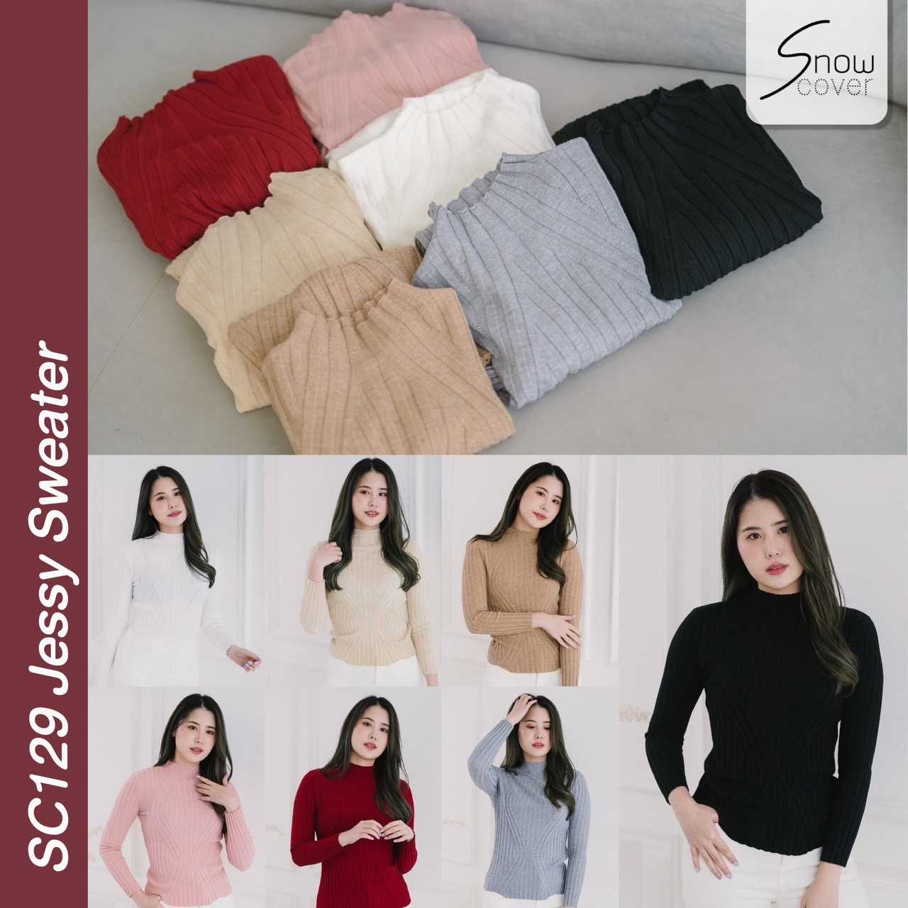 SC129 Jessy Sweater (Snowcover เสื้อไหมพรม)
