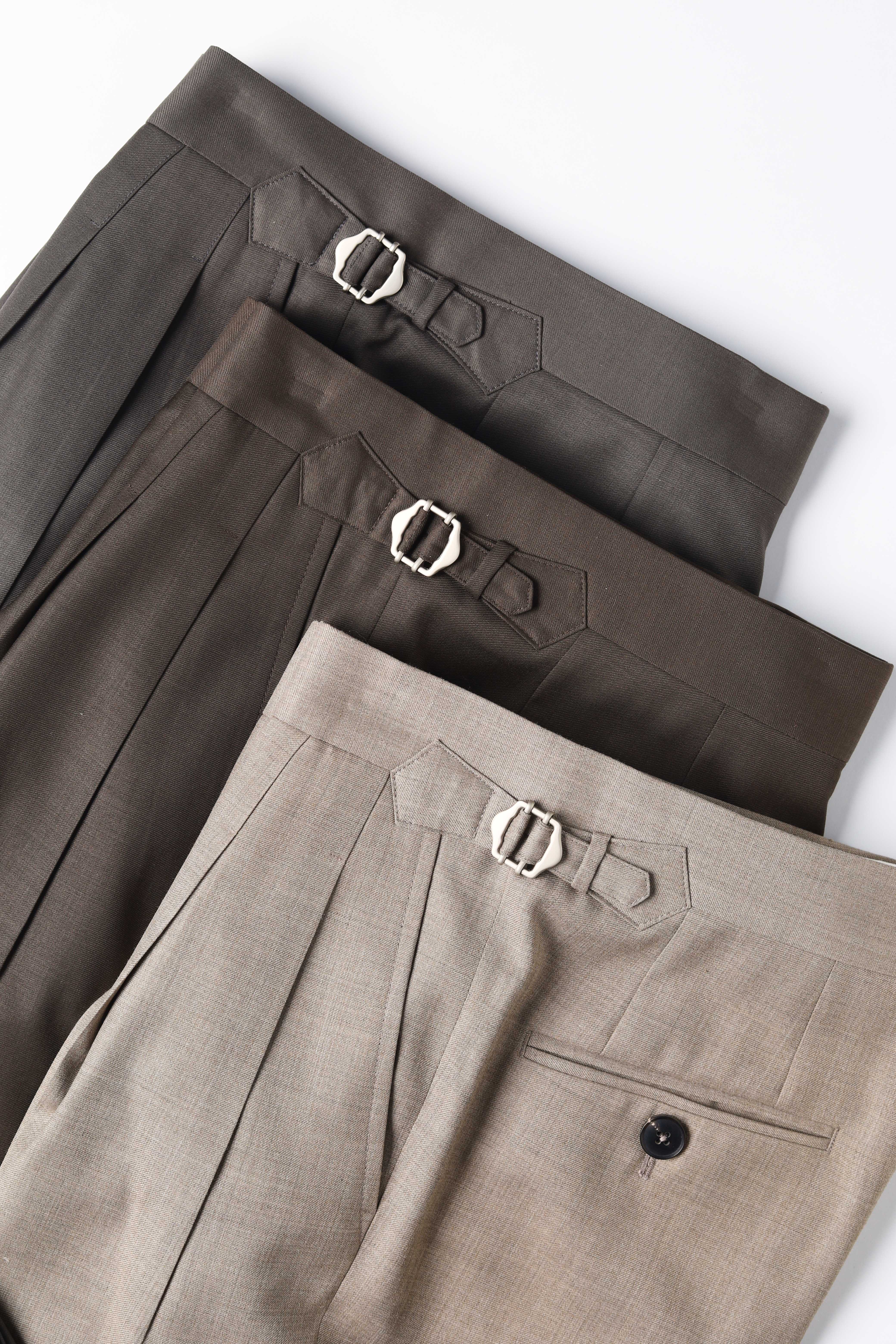 HEIM | Double Pleated with Brown Wool Trousers | กางเกงขายาว 2 จีบ ผ้า Wool