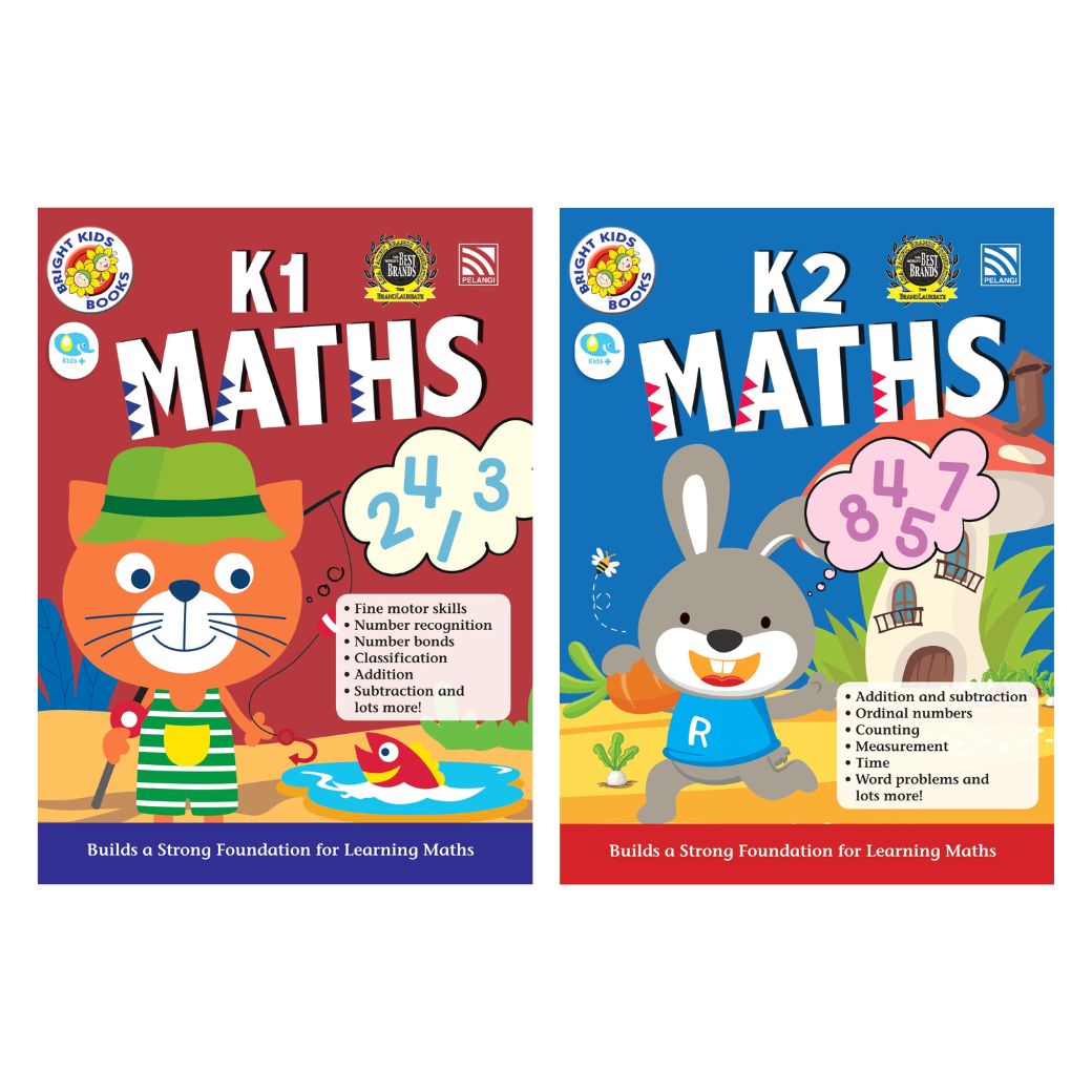 หนังสือเรียนอนุบาล Bright Kids Books - Maths K1-K2