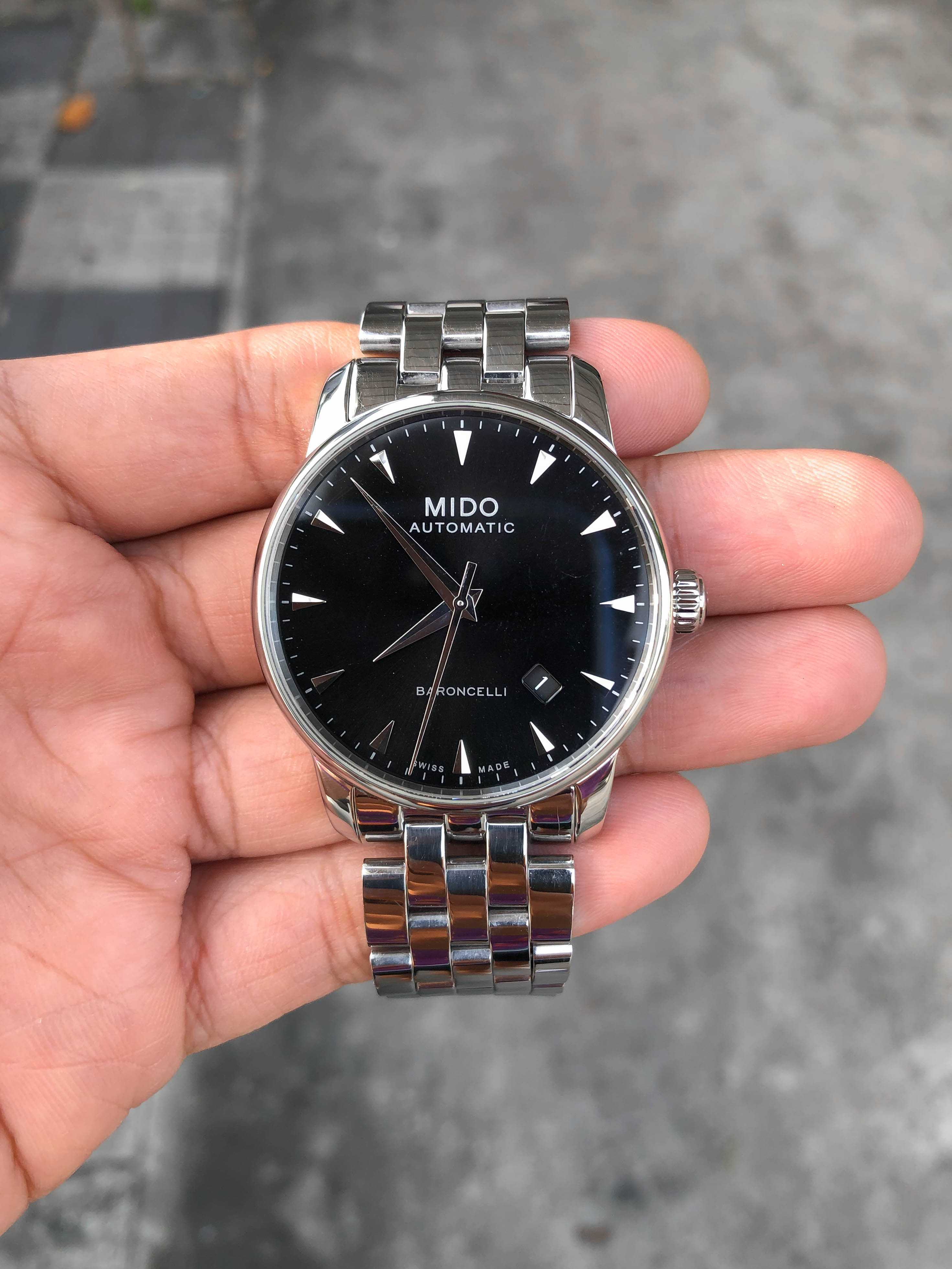 Mido Baroncelli Automatic King Size หน้าดำ