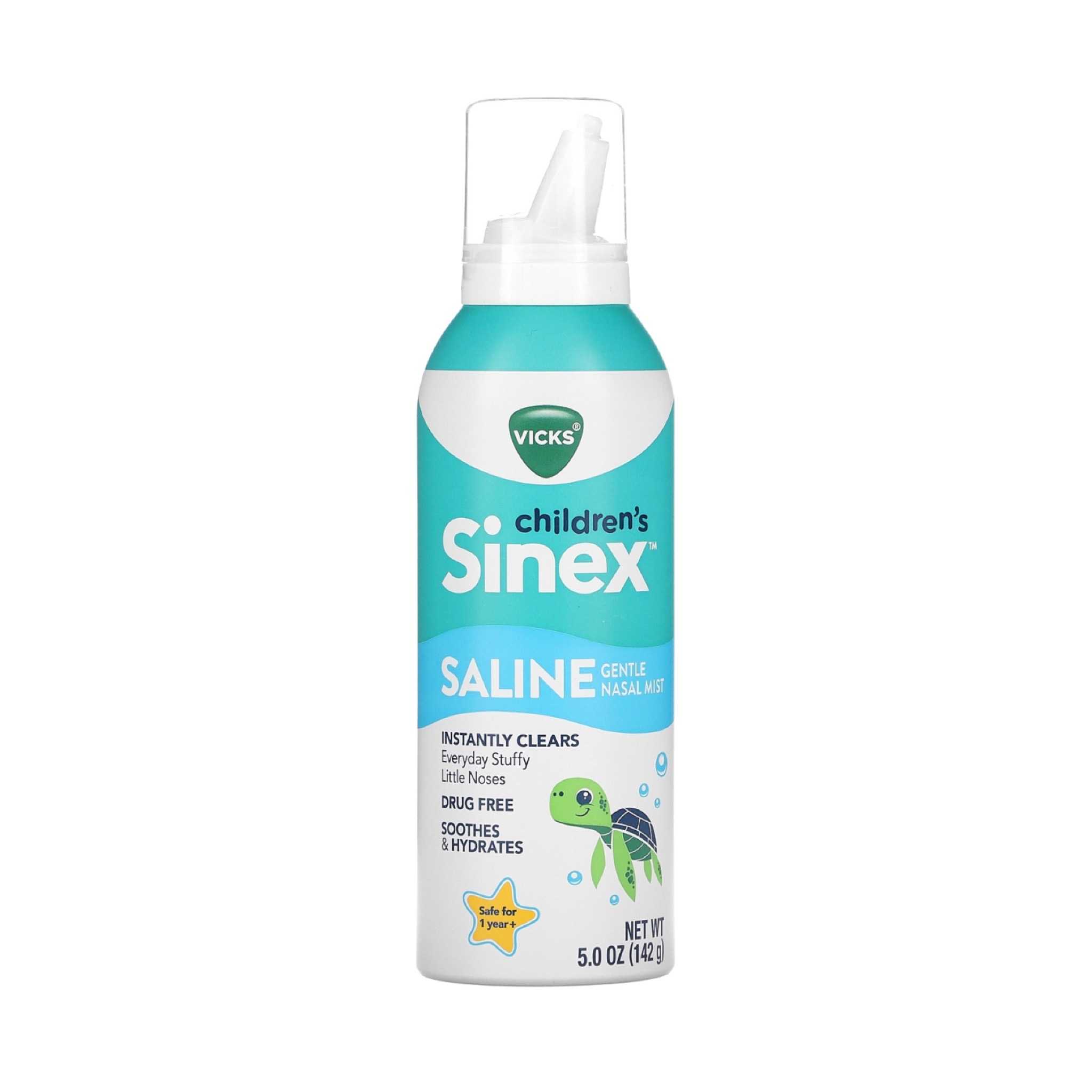 Vicks Children's Sinex สเปรย์น้ำเกลือพ่นจมูก ช่วยให้หายใจคล่อง จมูกชุ่มชื่น