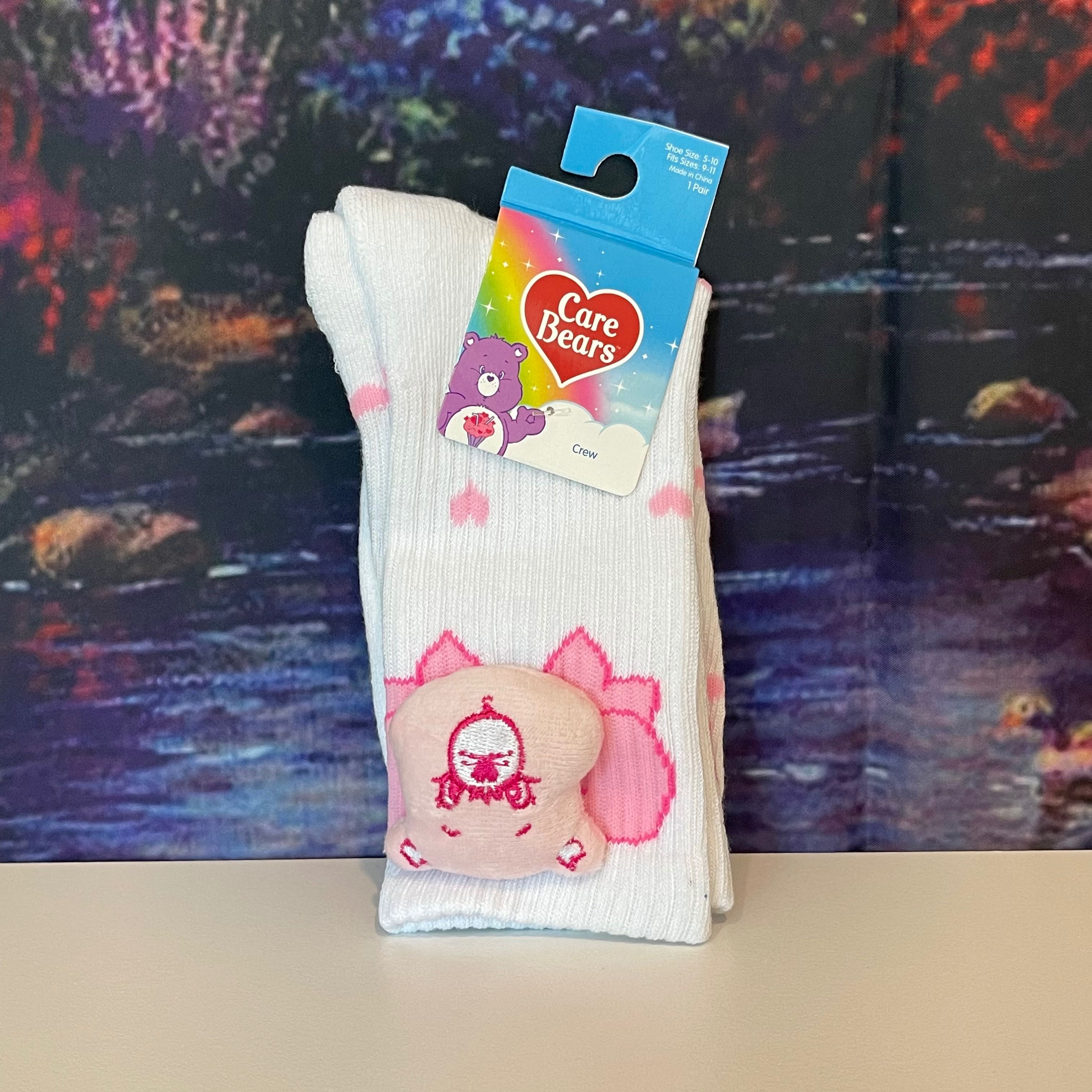 ถุงเท้า Care Bears - Pink Bear Plush (White) : Long