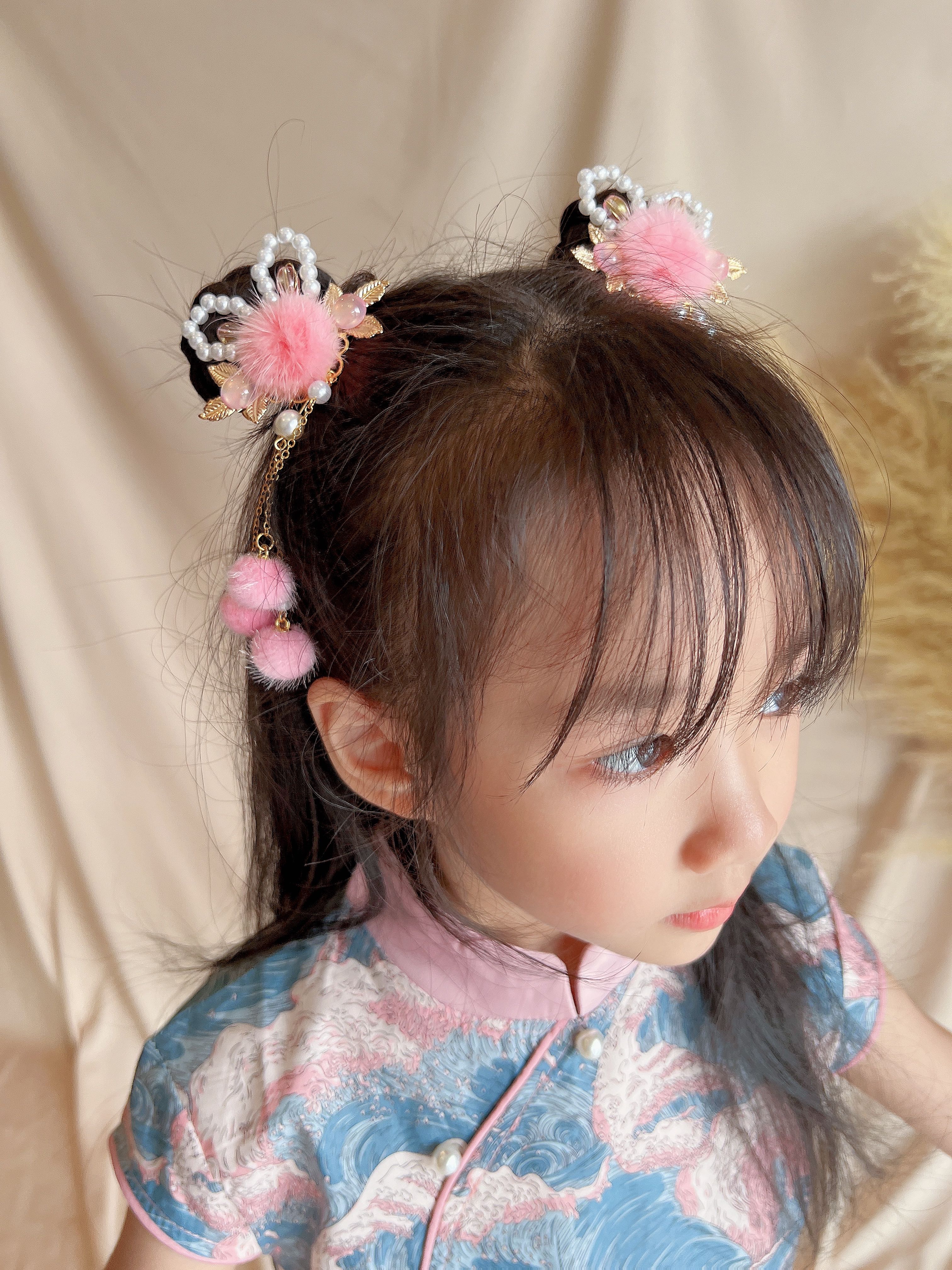 กอ๊บตรุษจีน หูกระต่าย มุข สีชมพู