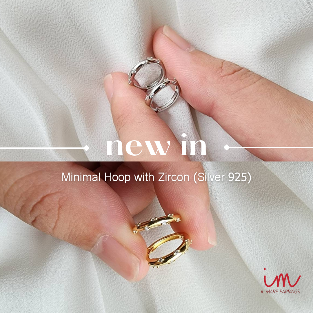 Minimal Hoop with Zircon (Silver 925)