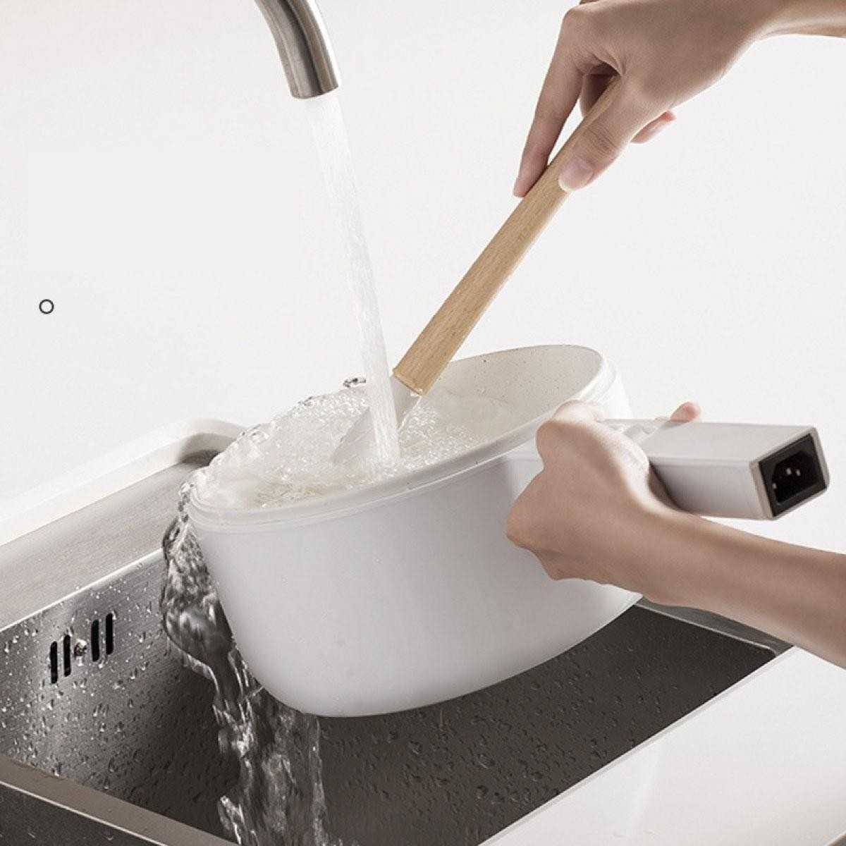 หม้อต้มไฟฟ้า หม้อไฟฟ้า หม้อไฟฟ้าอเนกประสงค์ ต้ม ทอด ผัด รุ่น 1.5L ไม่ติดหม้อ 2ชั้น แถมหัวแปลง