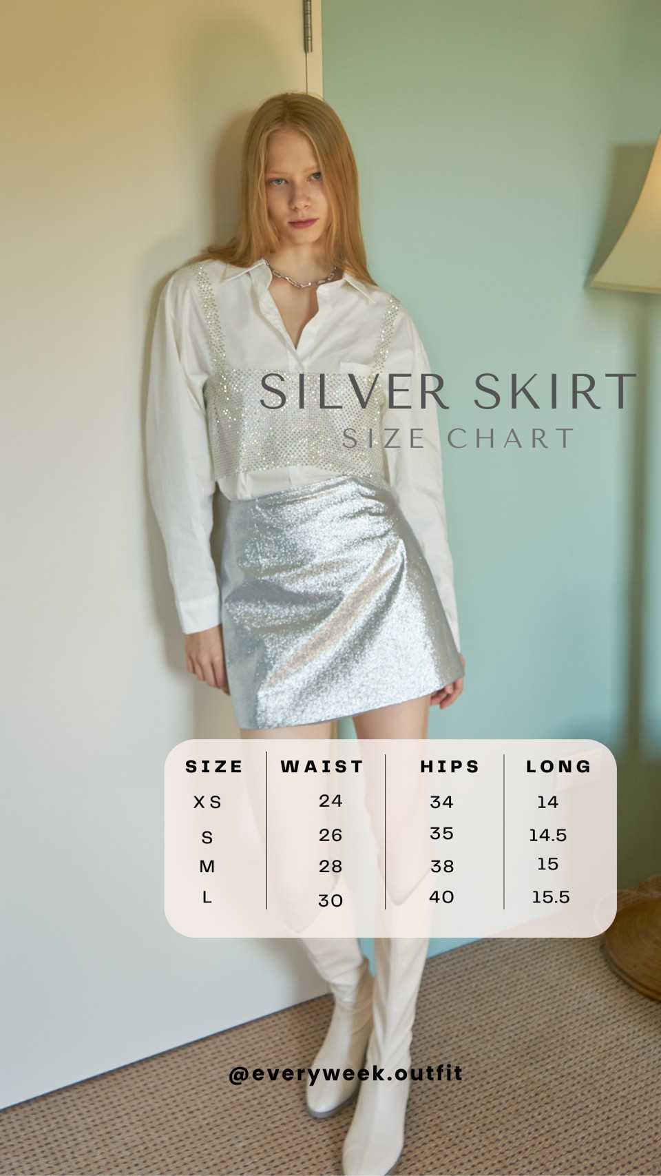 Silver skirt