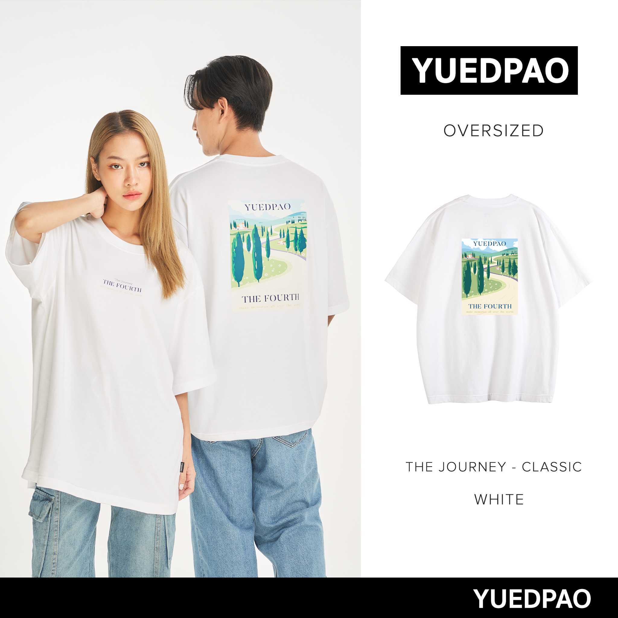 Yuedpao Limited ฉลองครบรอบ 4 ปี รับประกันไม่ย้วย 2 ปี เสื้อโอเวอร์ไซซ์ The Journey Classic White