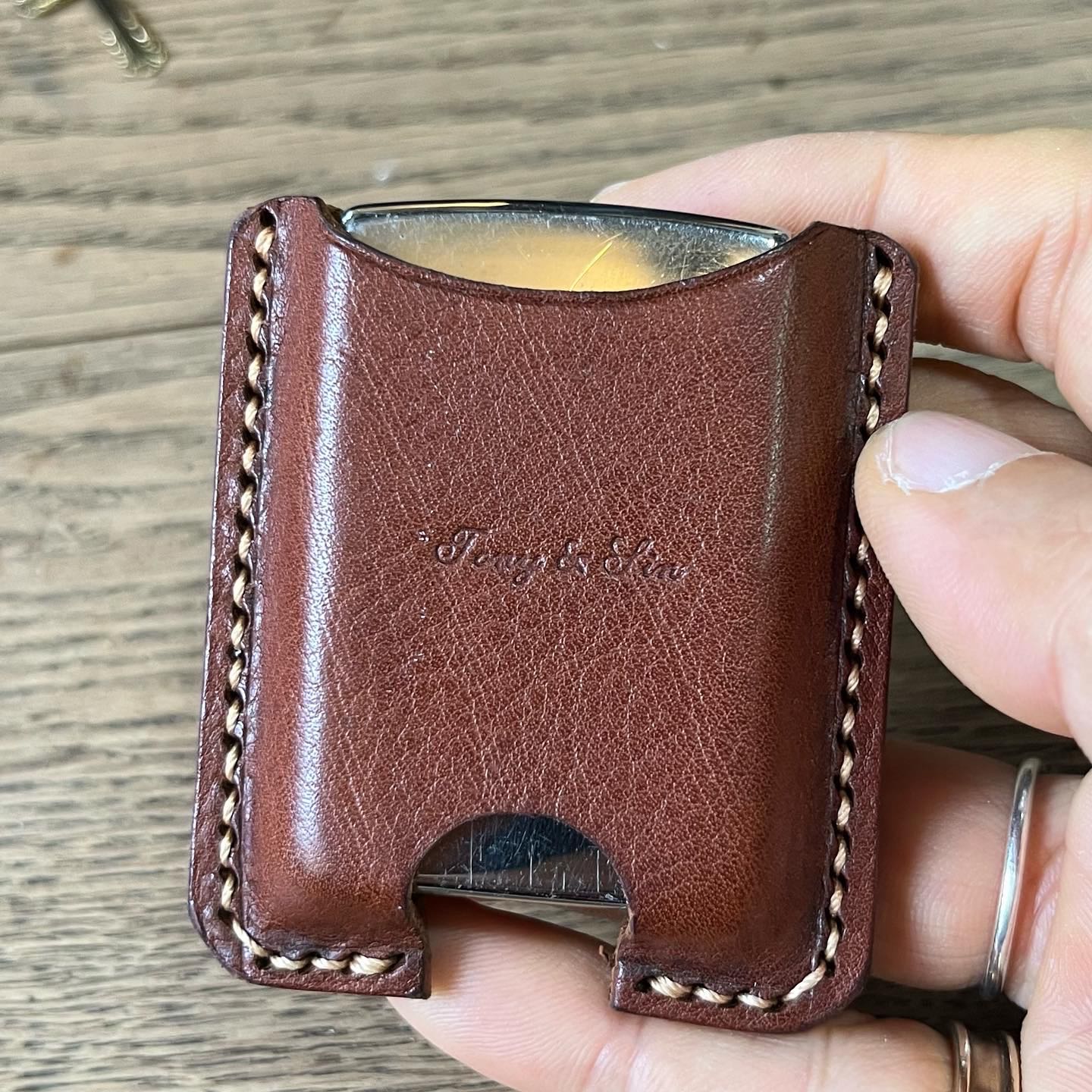 Zippo พร้อมซองหนังแท้