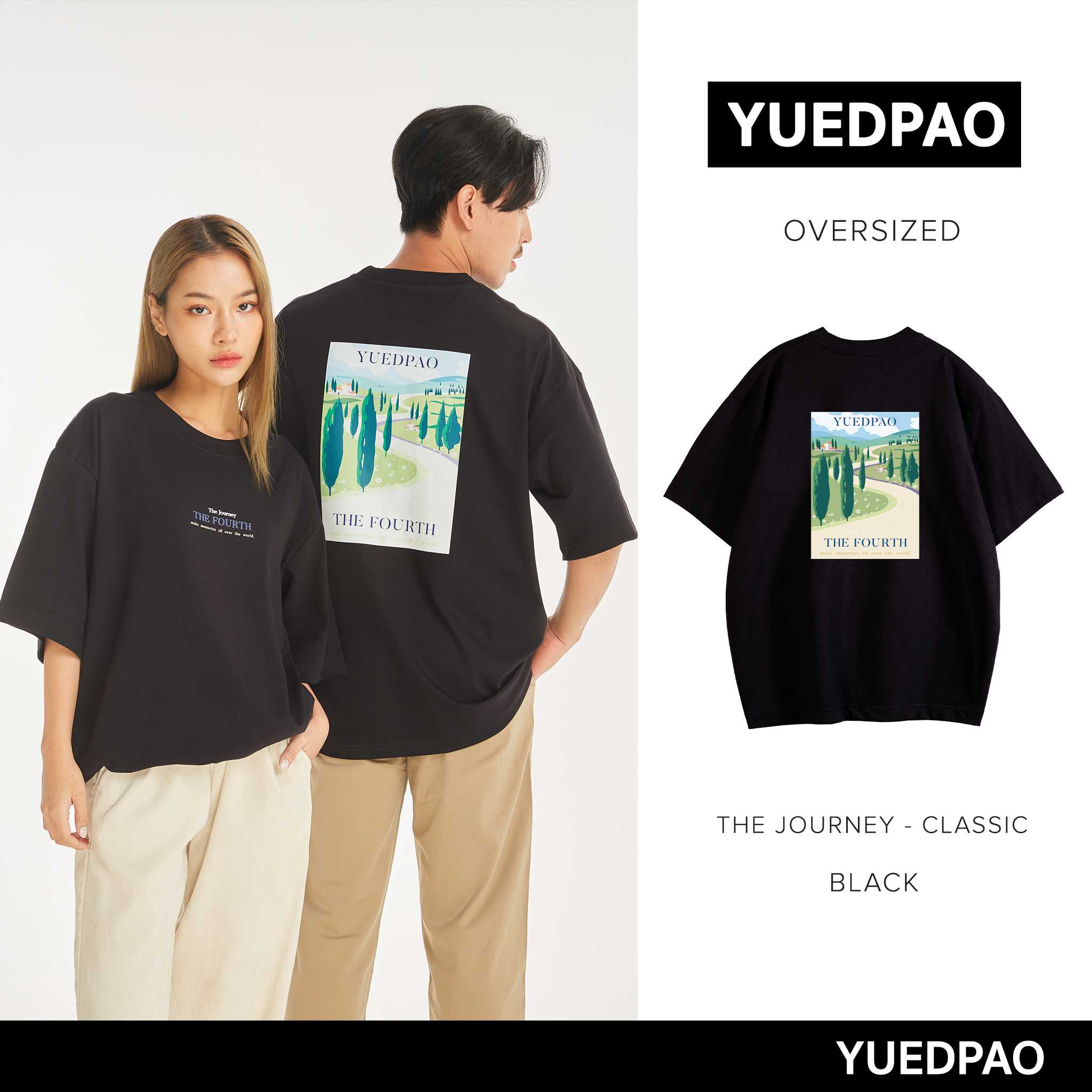 Yuedpao Limited ฉลองครบรอบ 4 ปี รับประกันไม่ย้วย 2 ปี เสื้อโอเวอร์ไซซ์ The Journey Classic Black
