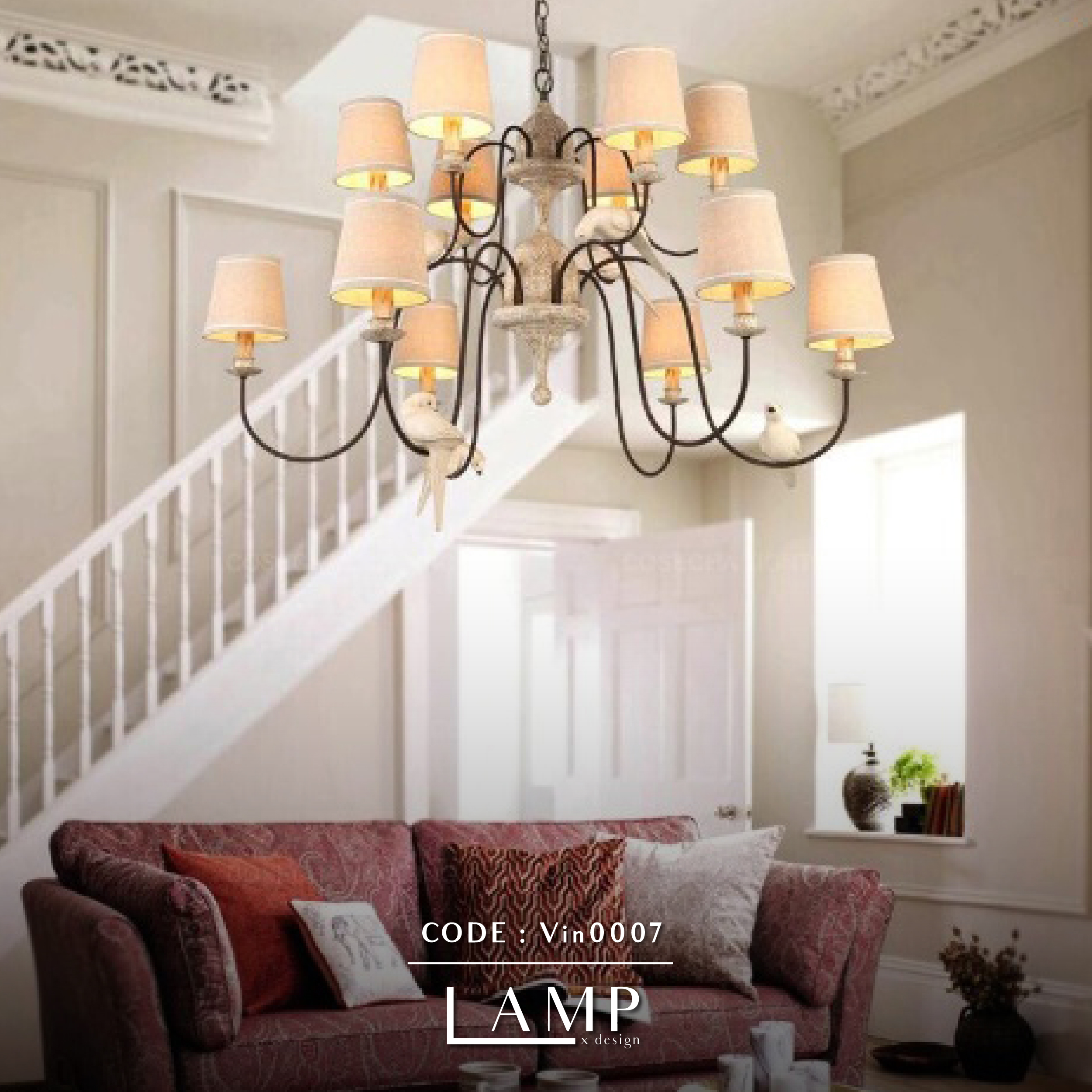 โคมไฟห้อยเพดานรุ่นไฟวินเทจ ( pendant lamp)