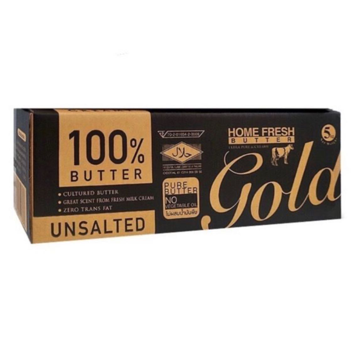 (เนย) “HOME FRESH GOLD” BUTTER UNSALT 5 KG.