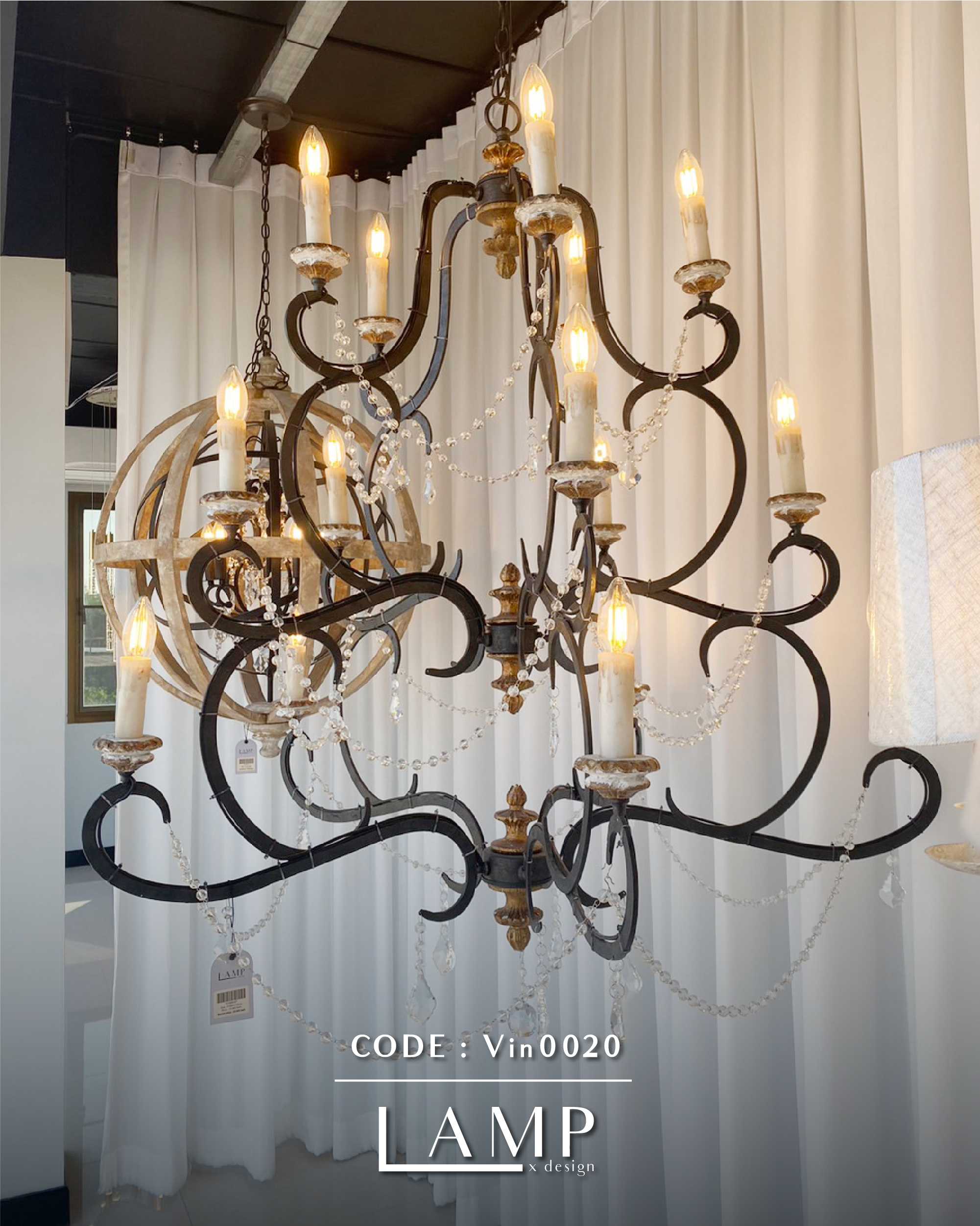 โคมไฟห้อยเพดานรุ่นไฟวินเทจ ( pendant lamp)