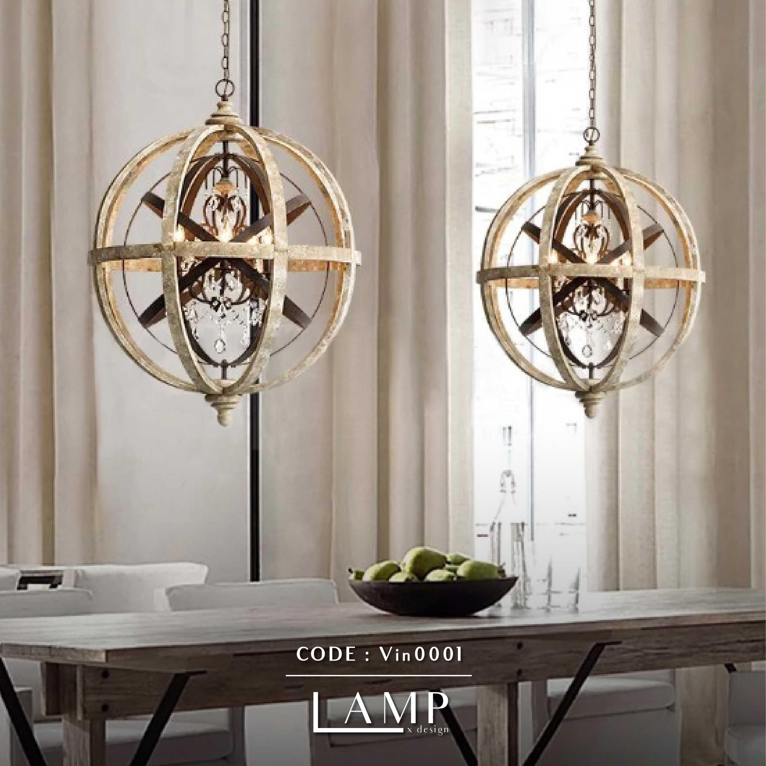 โคมไฟห้อยเพดานรุ่นไฟวินเทจ ( pendant lamp)