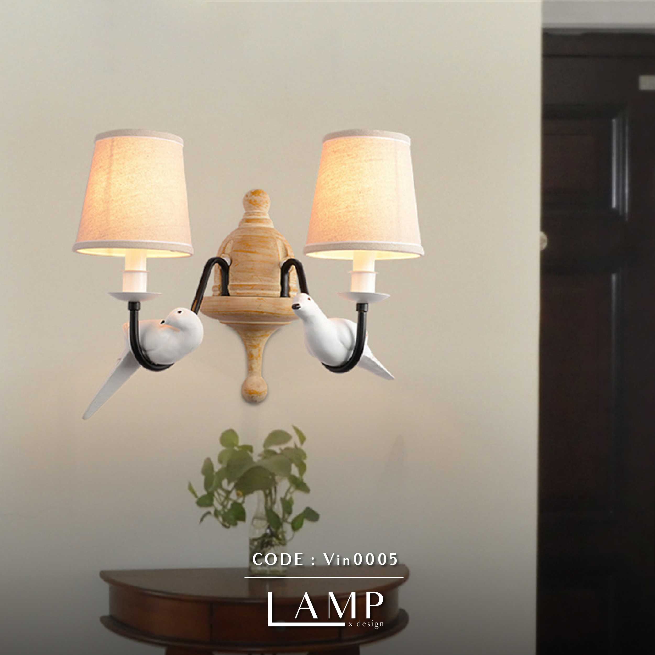 โคมไฟติดผนังรุ่นไฟวินเทจ ( wall lamp)