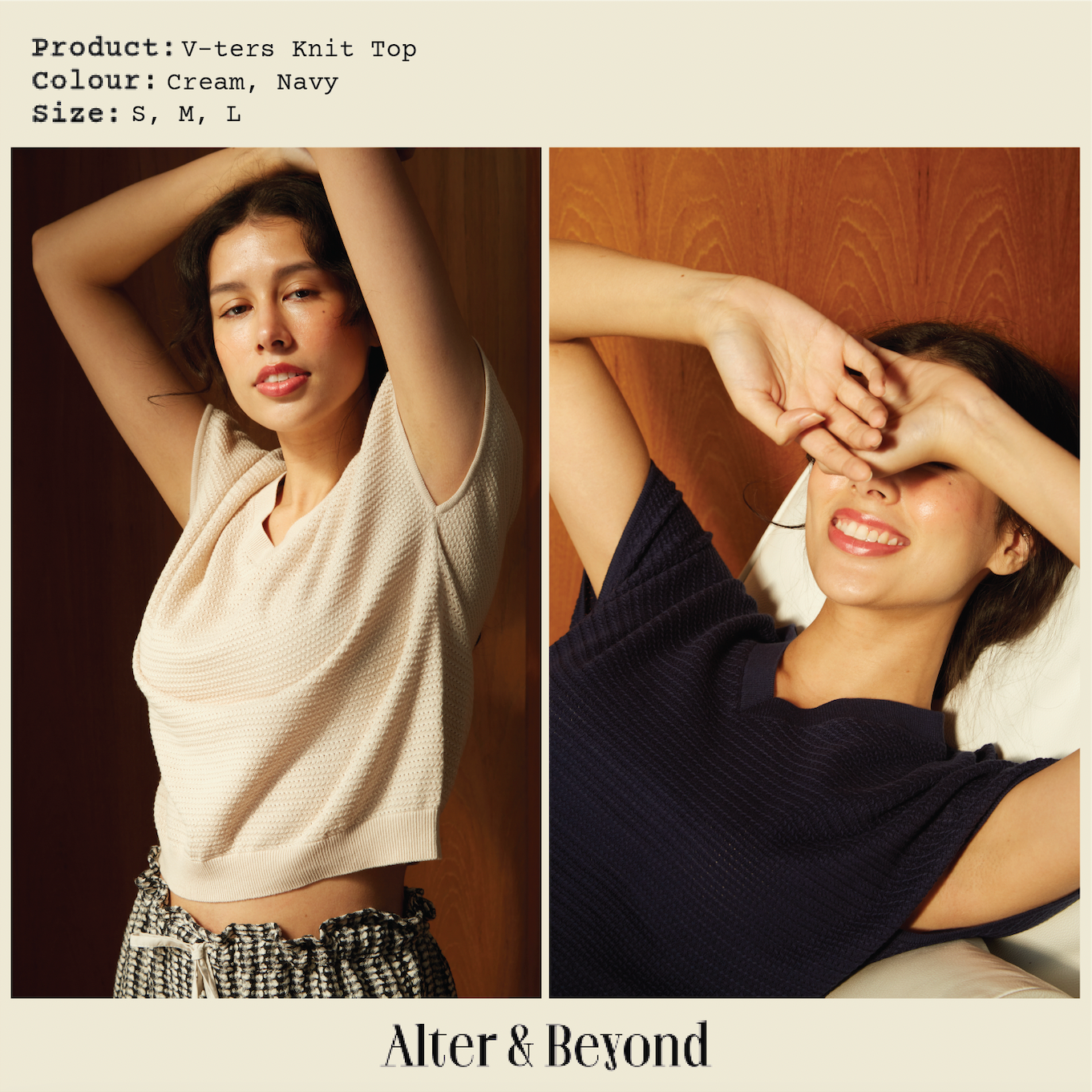 SALE - V-ters Knit Top