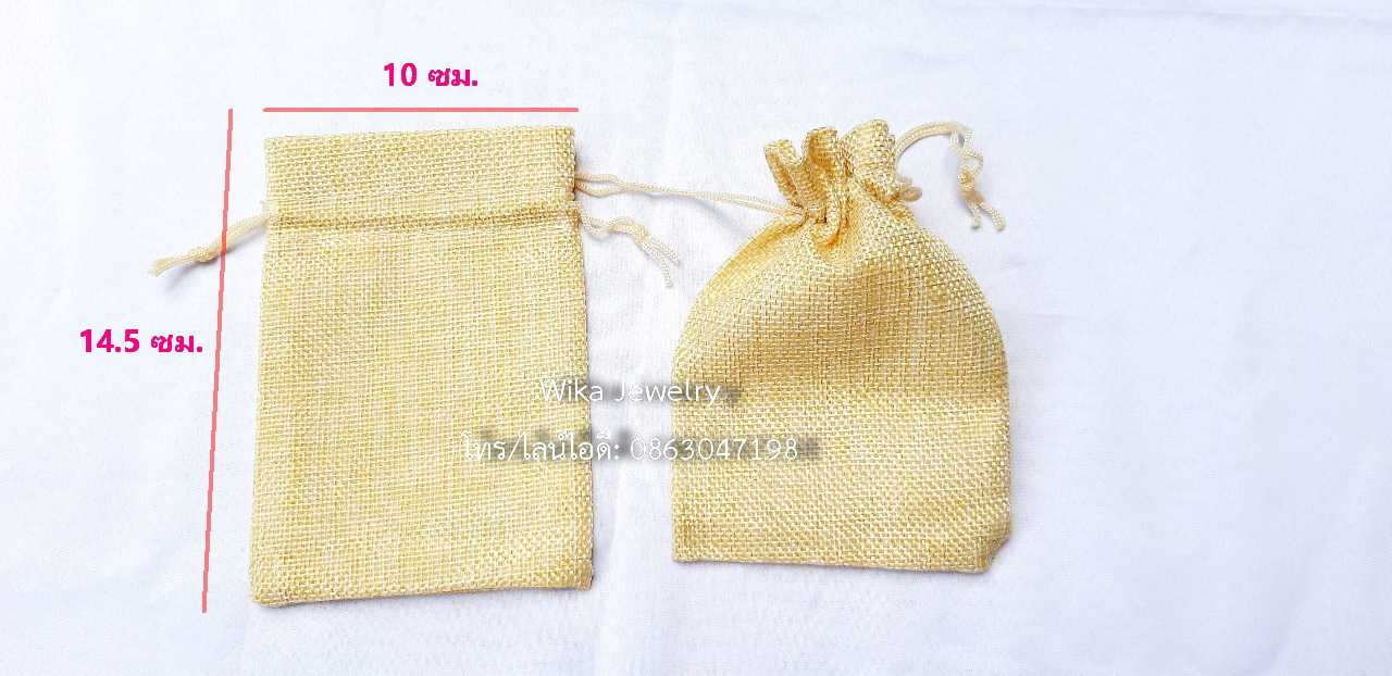 PT06 แพ็คละ 50 ชิ้นต่อแพ็ค ถุงกระสอบ ใส่ของ ถุงในของที่ระลึก ถุงใส่ของชำร่วย เนื้อหนา งานดี