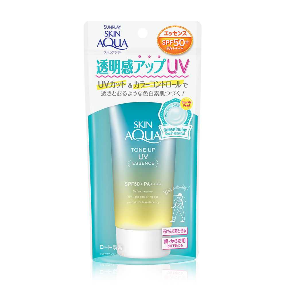 Skin Aqua Tone Up UV Essence SPF 50+/PA++++ 80g. (Mint  สีเขียว)