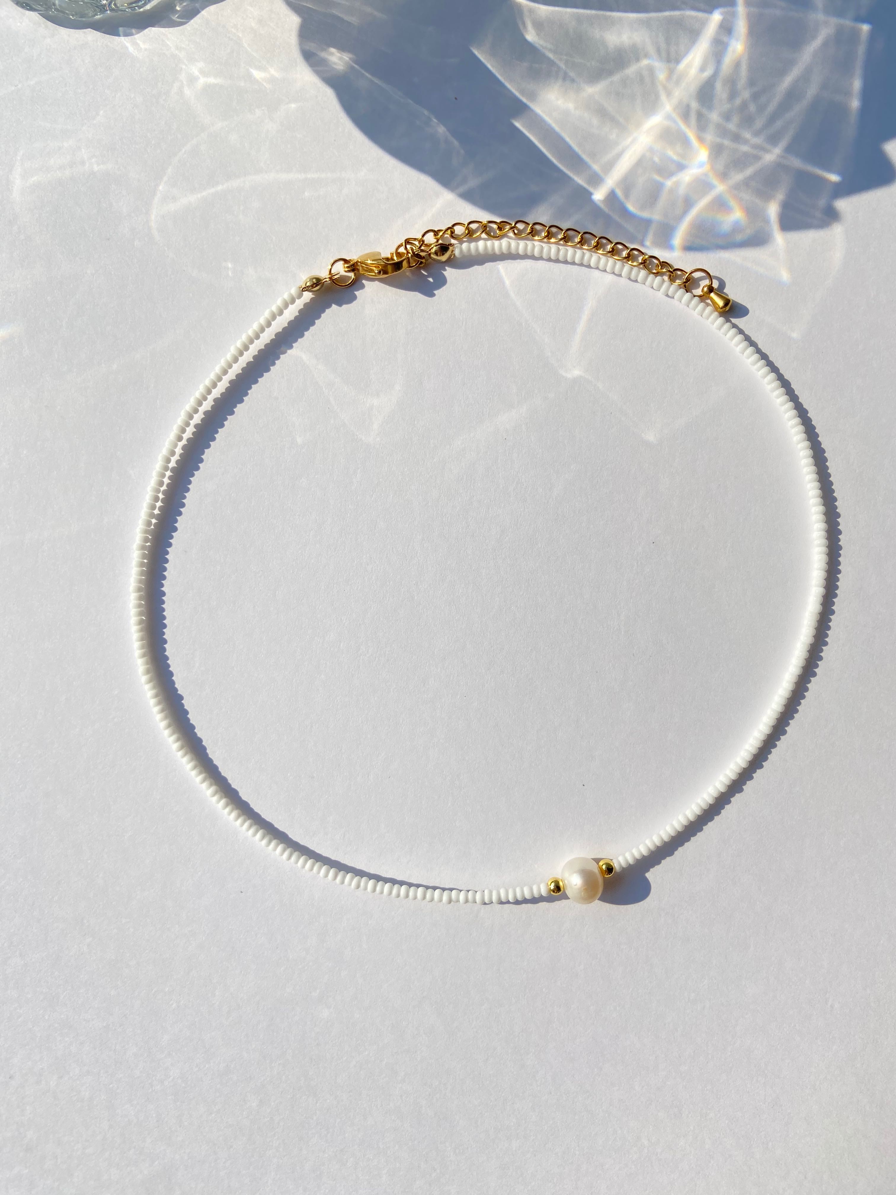 CEE.EIW - Choker - Minimal : LITTLE PRINCESS - Handmade สร้อยคอมินิมอล สร้อยสีขาว