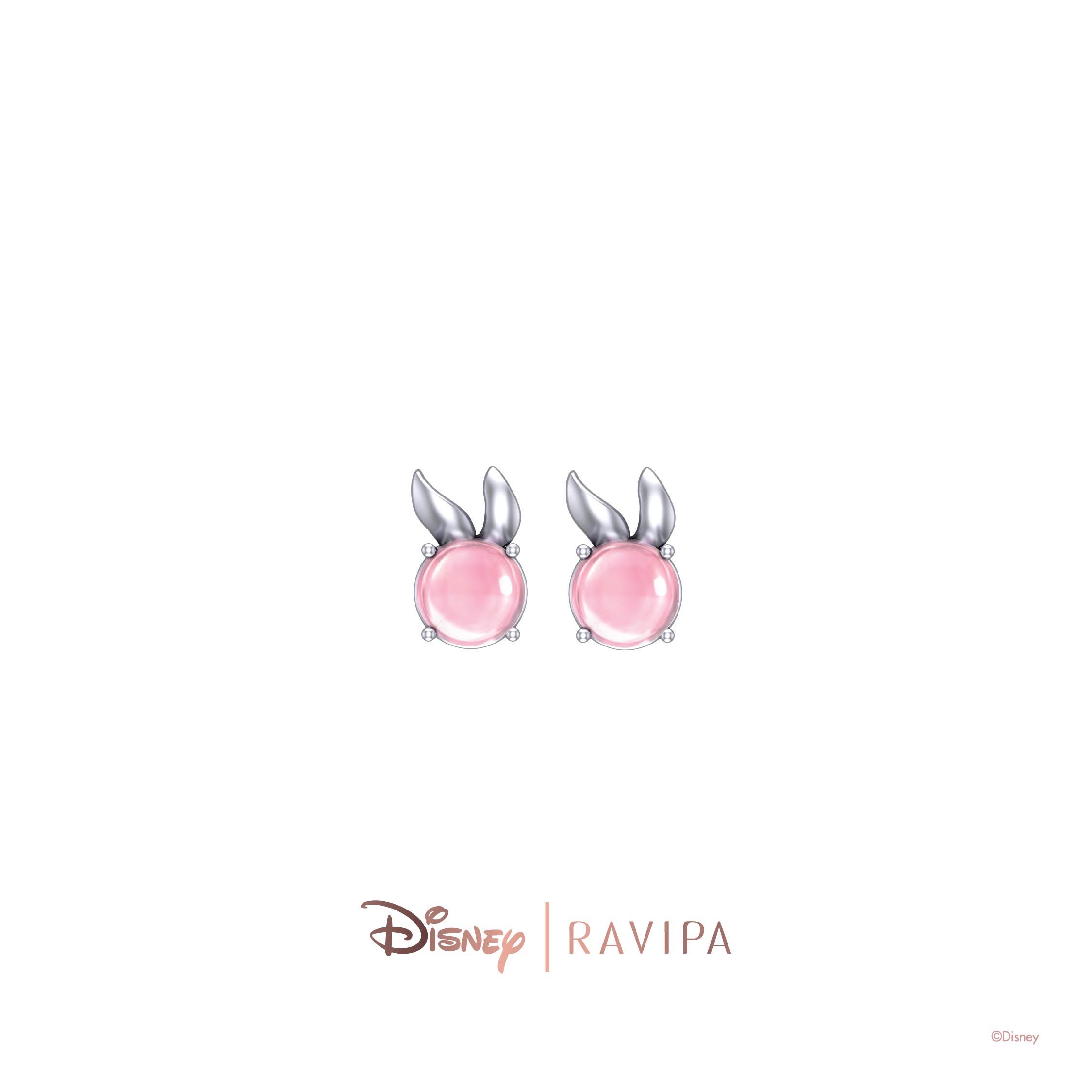 Crystal Silver Miss Bunny Earrings
