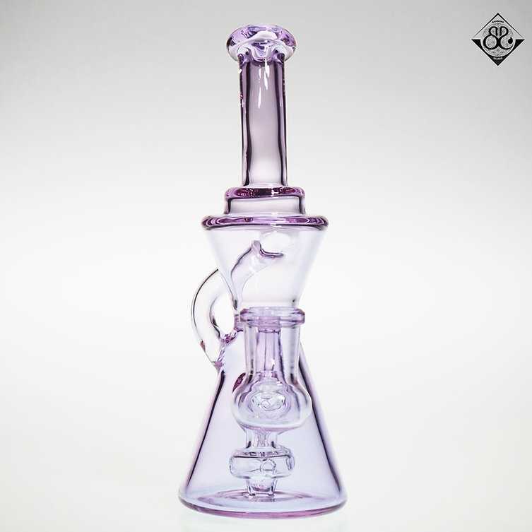 7Inches Lollipop Purple Recycler Rig