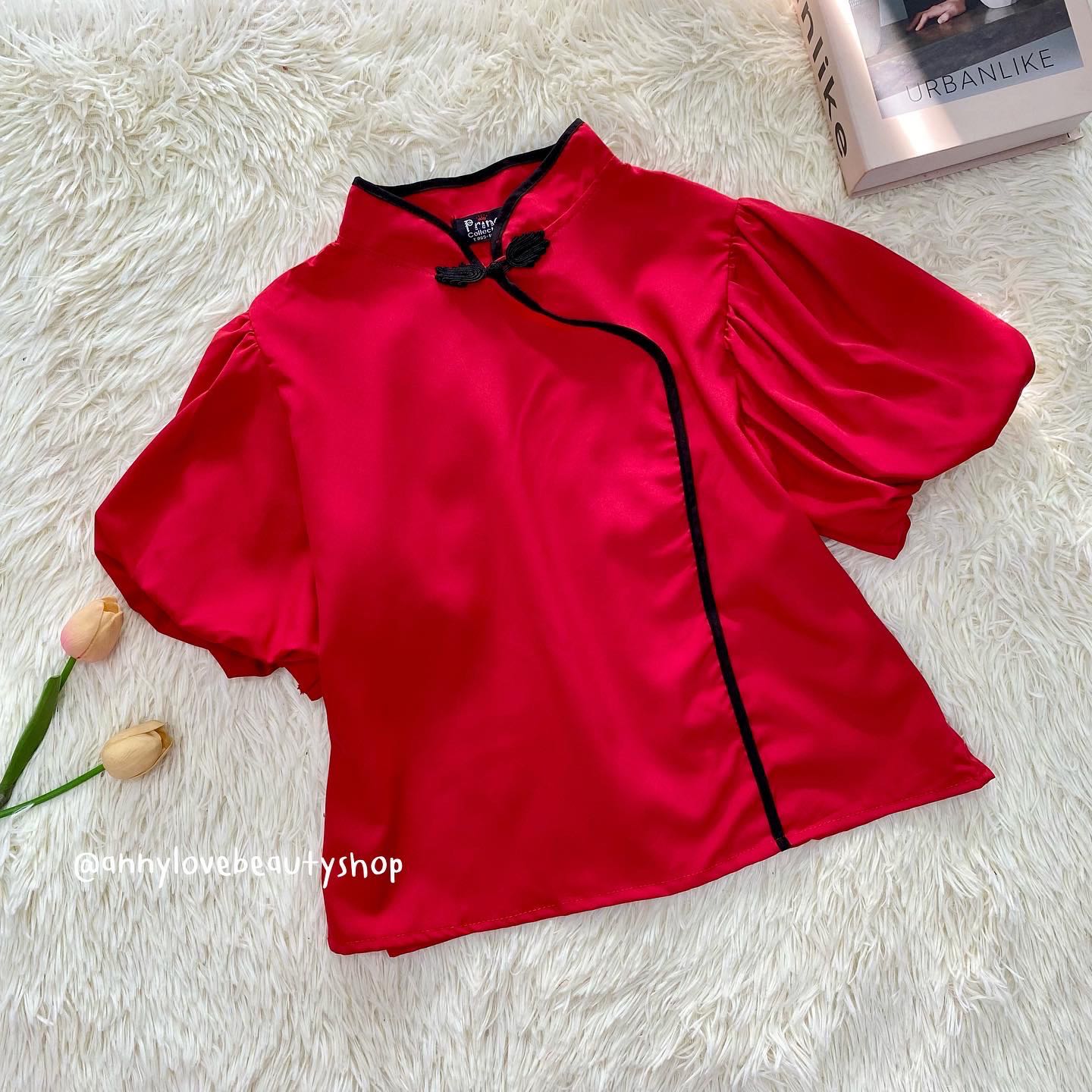 เสื้อคอจึนแขนพอง