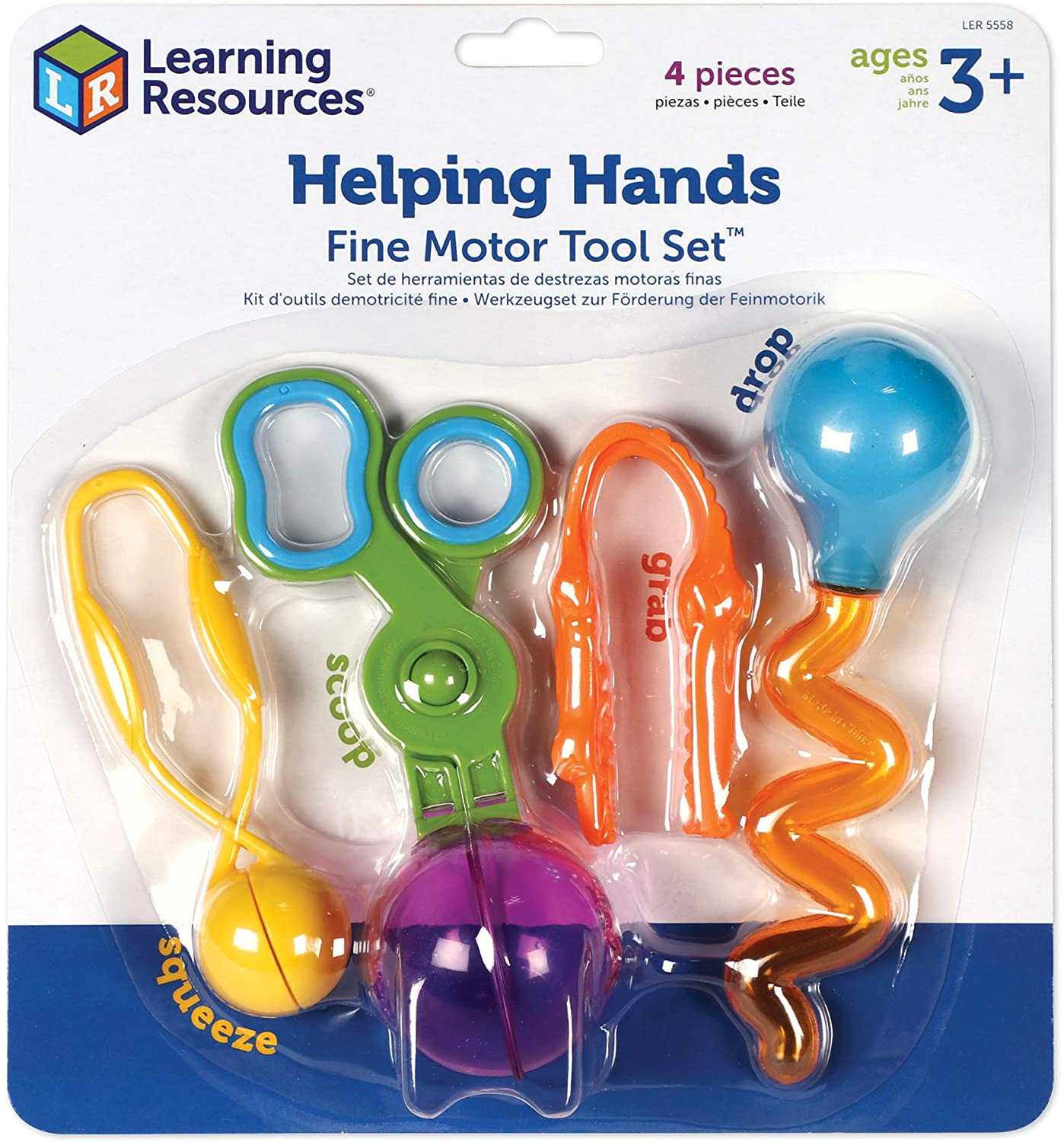 Learning Resources, Helping Hands ชุดเสริมพัฒนาการกล้ามเนื้อในส่วนนิ้วมือและมือ ของเล่นเด็ก 3 ปี+