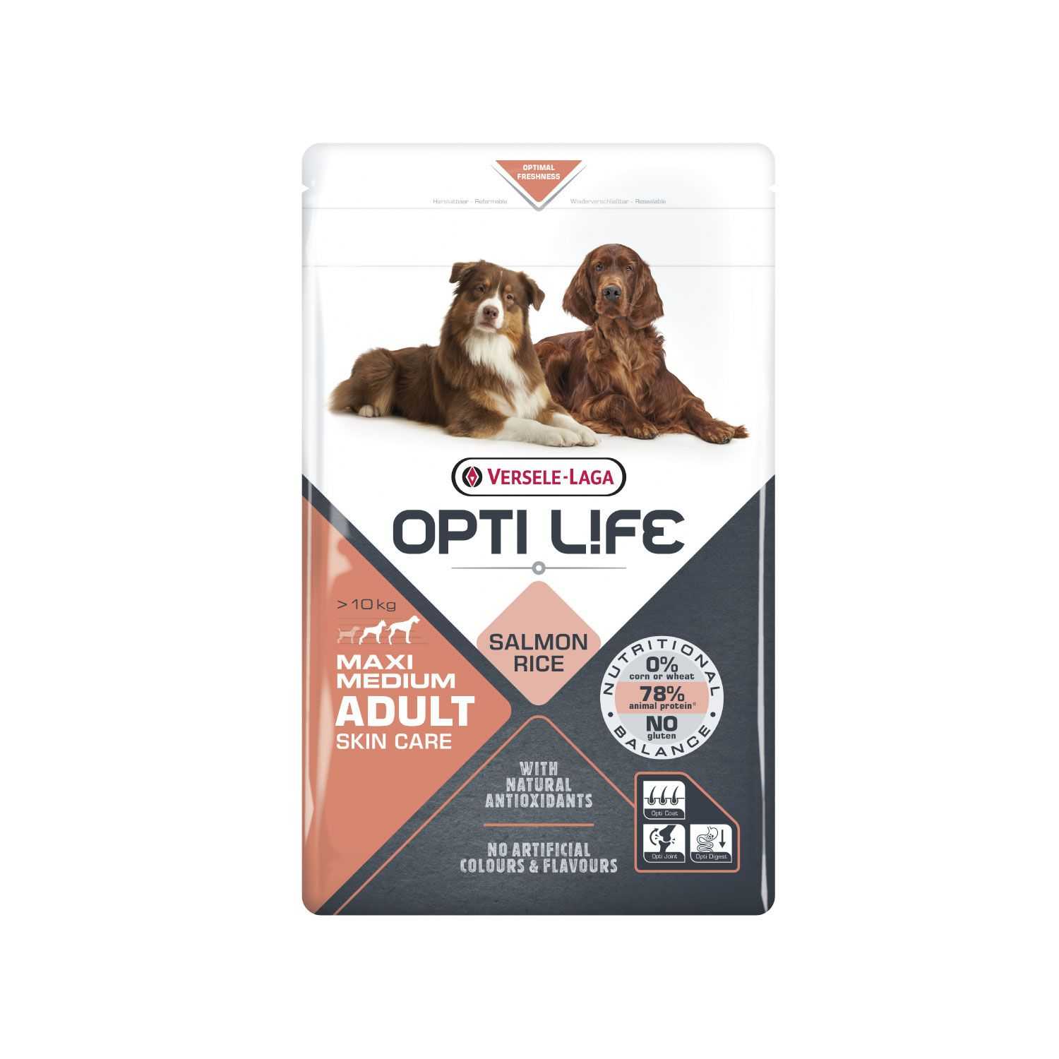 Opti Life Adult Skin Care Medium & Maxi 1kg.