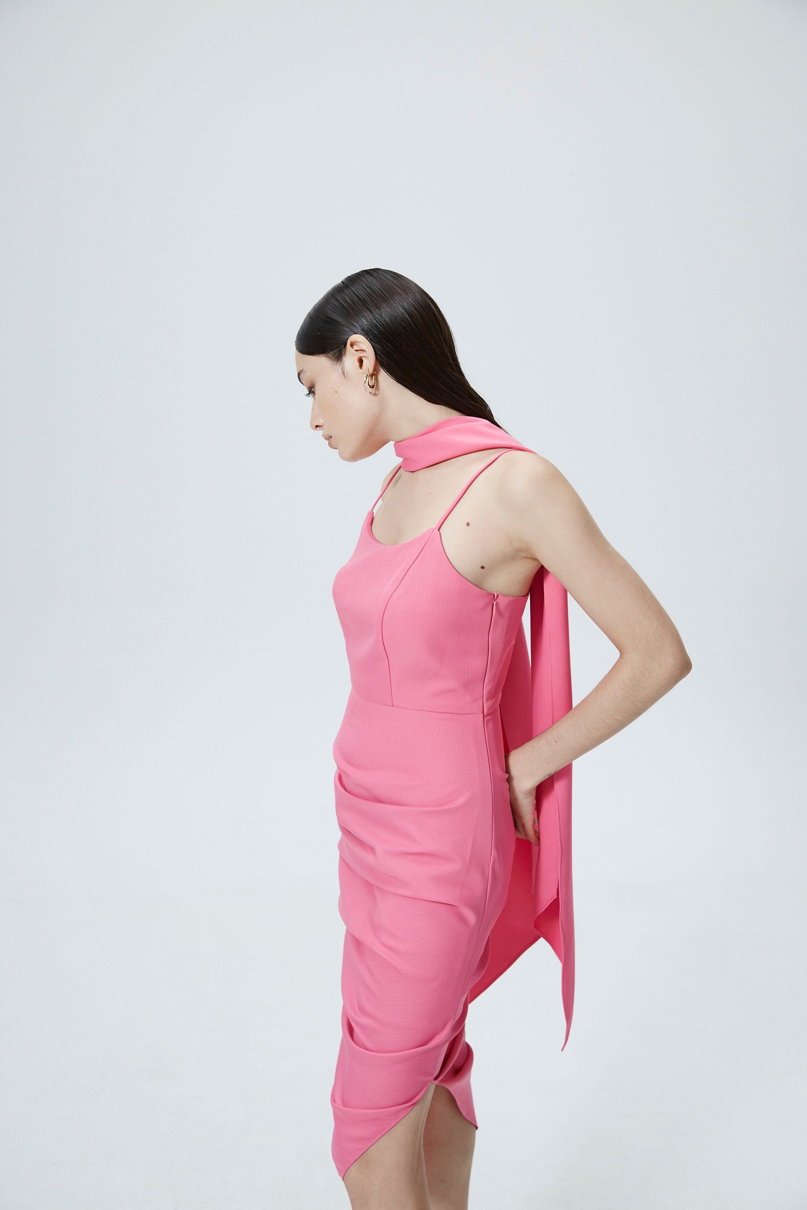 Sila Gaia dress - pink barbie color 