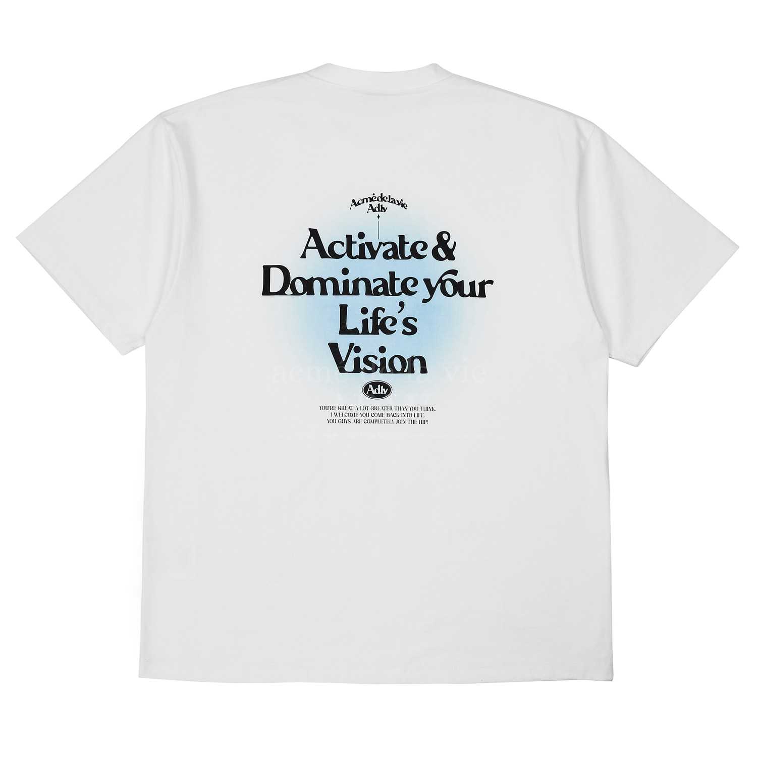 [PRE-ORDER] ADLV BACK SPREAD SLOGAN SHORT SLEEVE T-SHIRT