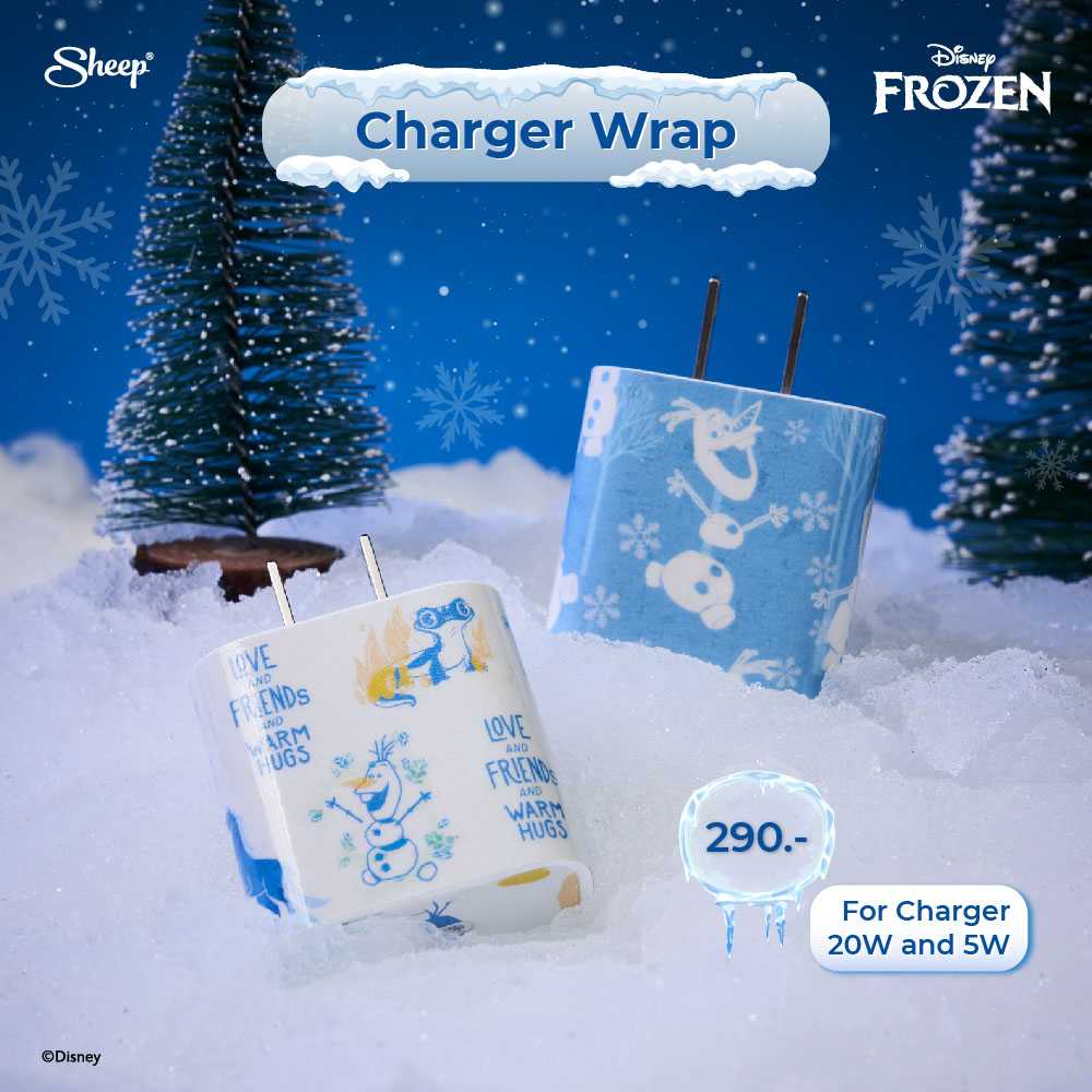 [Disney’s Frozen “Olaf” Limited Collection] สติ๊กเกอร์ [wrap charger] sticker ลอกออกได้ไม่ทิ้งคราบ