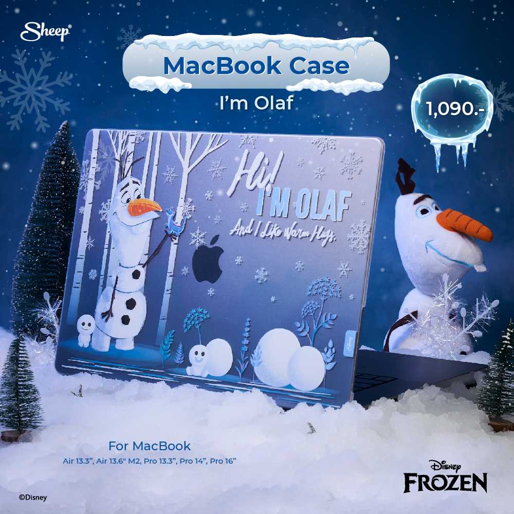 [Disney’s Frozen “Olaf” Limited Collection] เคสดิสนีย์ Frozen Olaf สำหรับMacbook