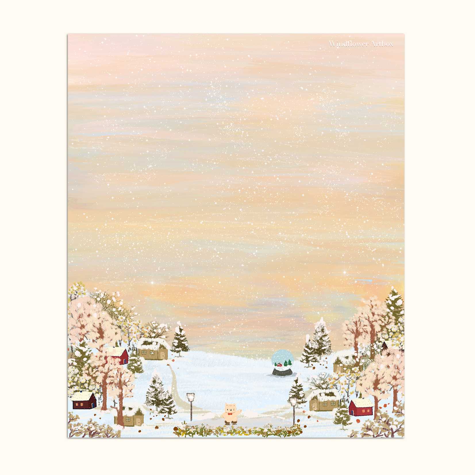 Art print Postcard [Snow and cozy]